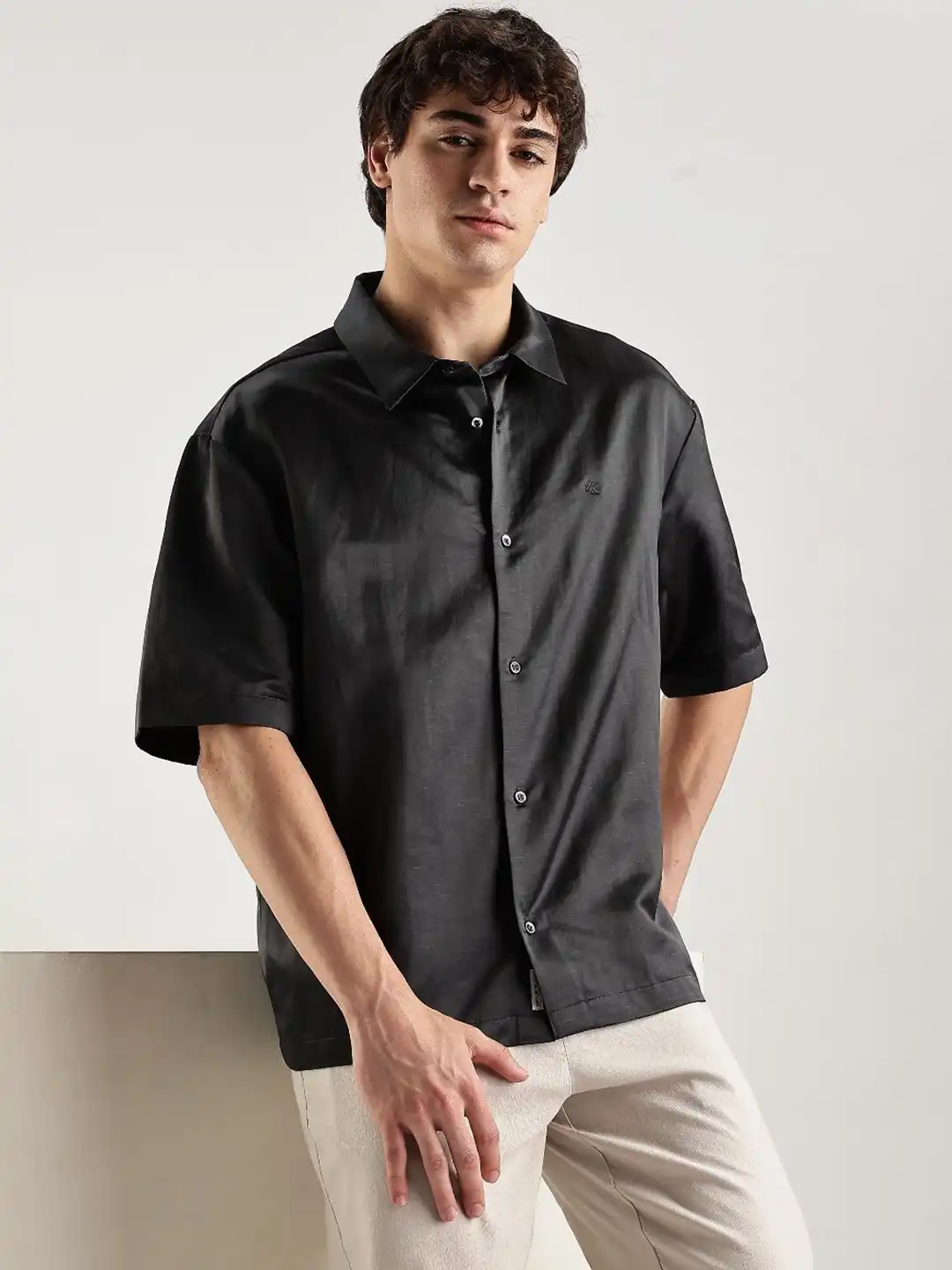Buy Calvin Klein Jeans Men Solid Regular Fit Satin Shirt - Shirts for Men 33445350 | Myntra Buy Calvin Klein Jeans Men Solid Regular Fit Satin Shirt - Shirts for Men 33445350 | Myntra