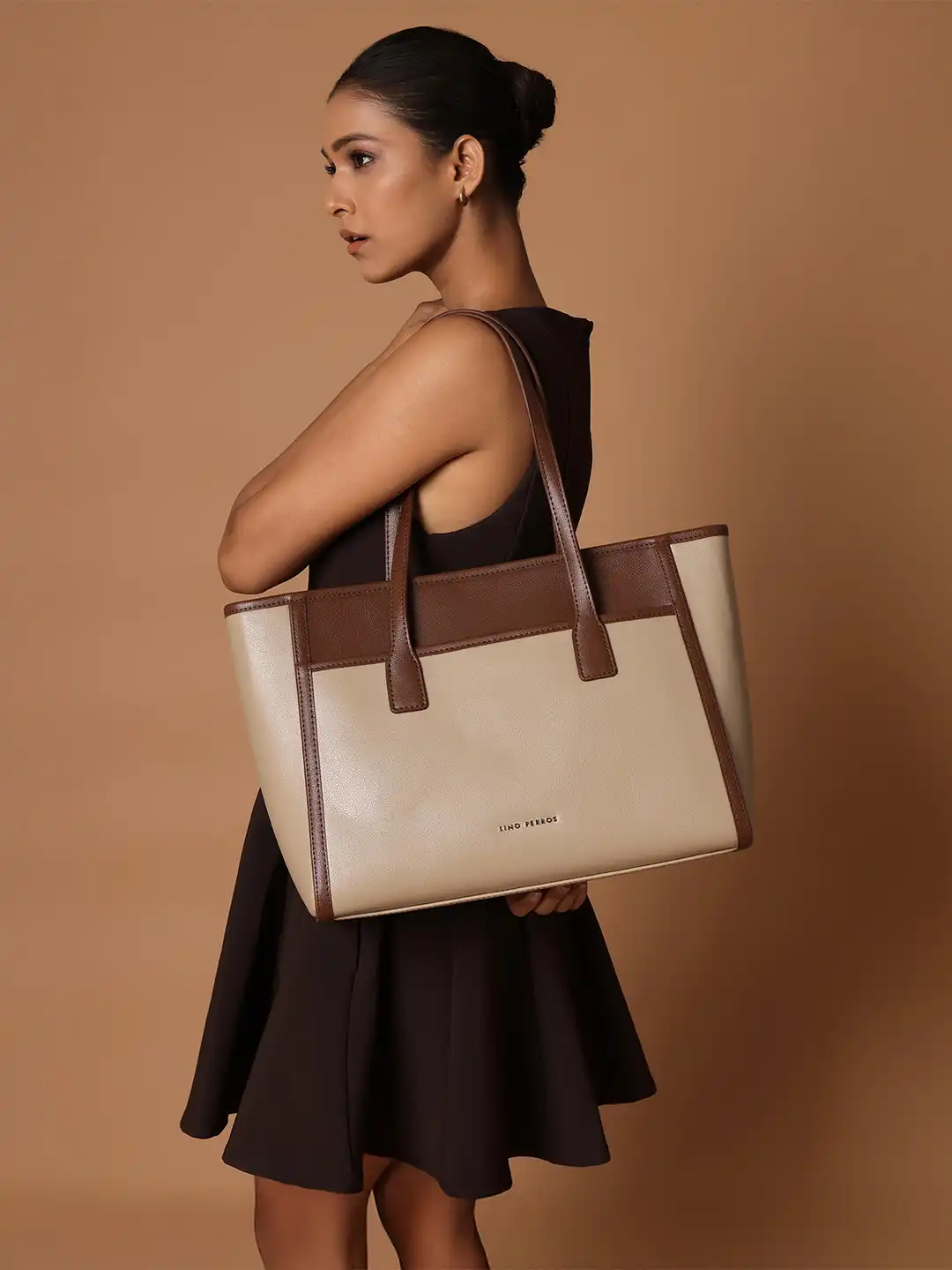 Buy Lino Perros Oversized Half Moon Tote Bag with Quilted