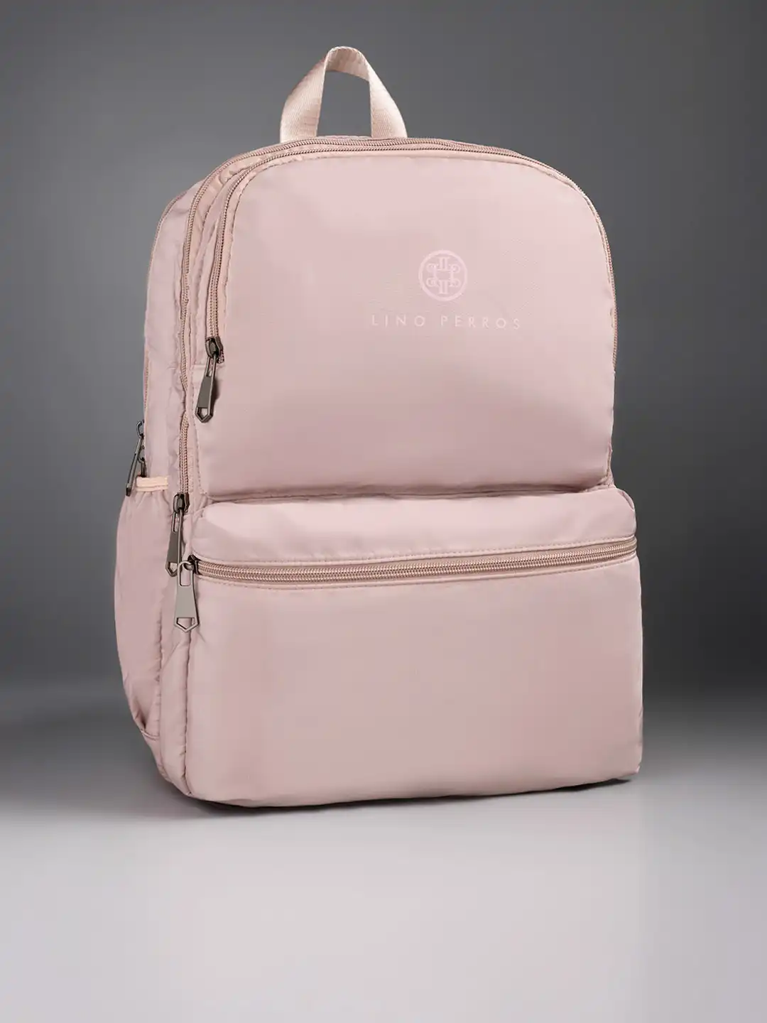 Buy Lino Perros Women Dusty Pink Solid 13 Inch Laptop Backpack - Backpacks  for Women 12026540 | Myntra