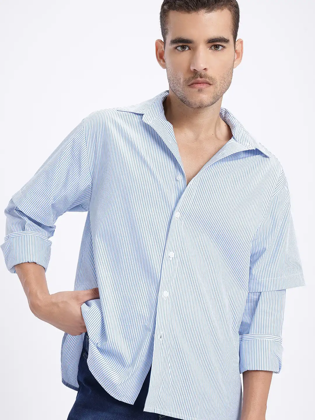 Buy glitchez Striped Relaxed Fit Shirt - Shirts for Men 35475497