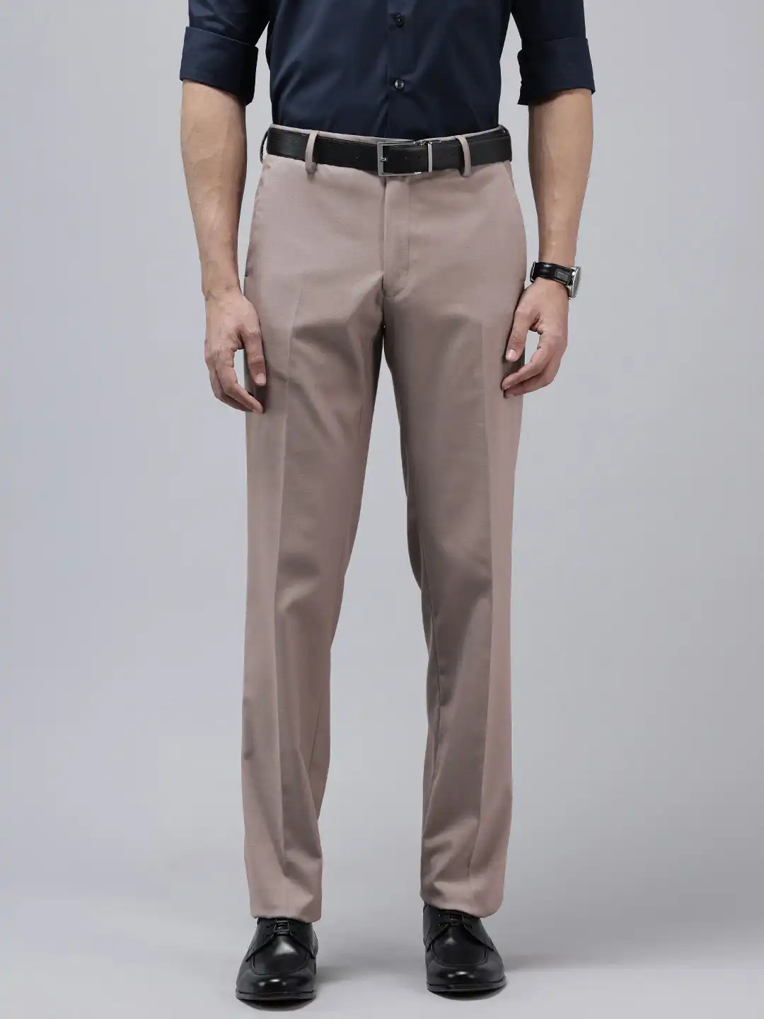 Buy Van Heusen Men Slim Fit Formal Trousers - Trousers for Men 35487586 |  Myntra