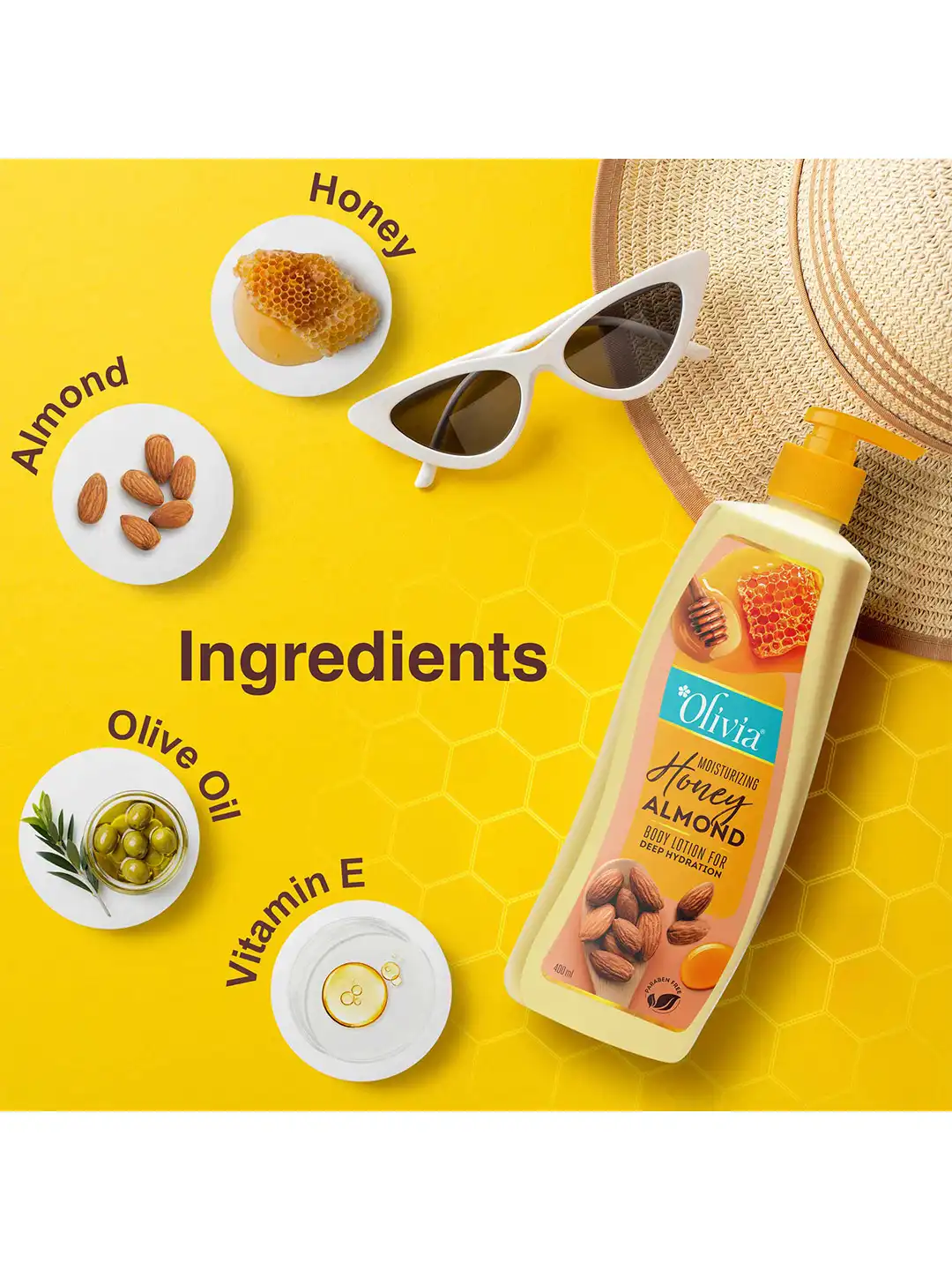Buy Olivia Honey Almond Moisturizer Body Lotion- 400 ml - Body