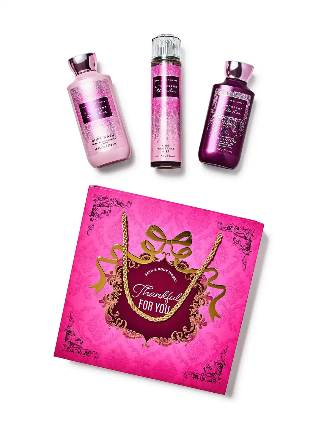 Buy Bath & Body Works A Thousand Wishes Gift Box Set of 3 - Bath