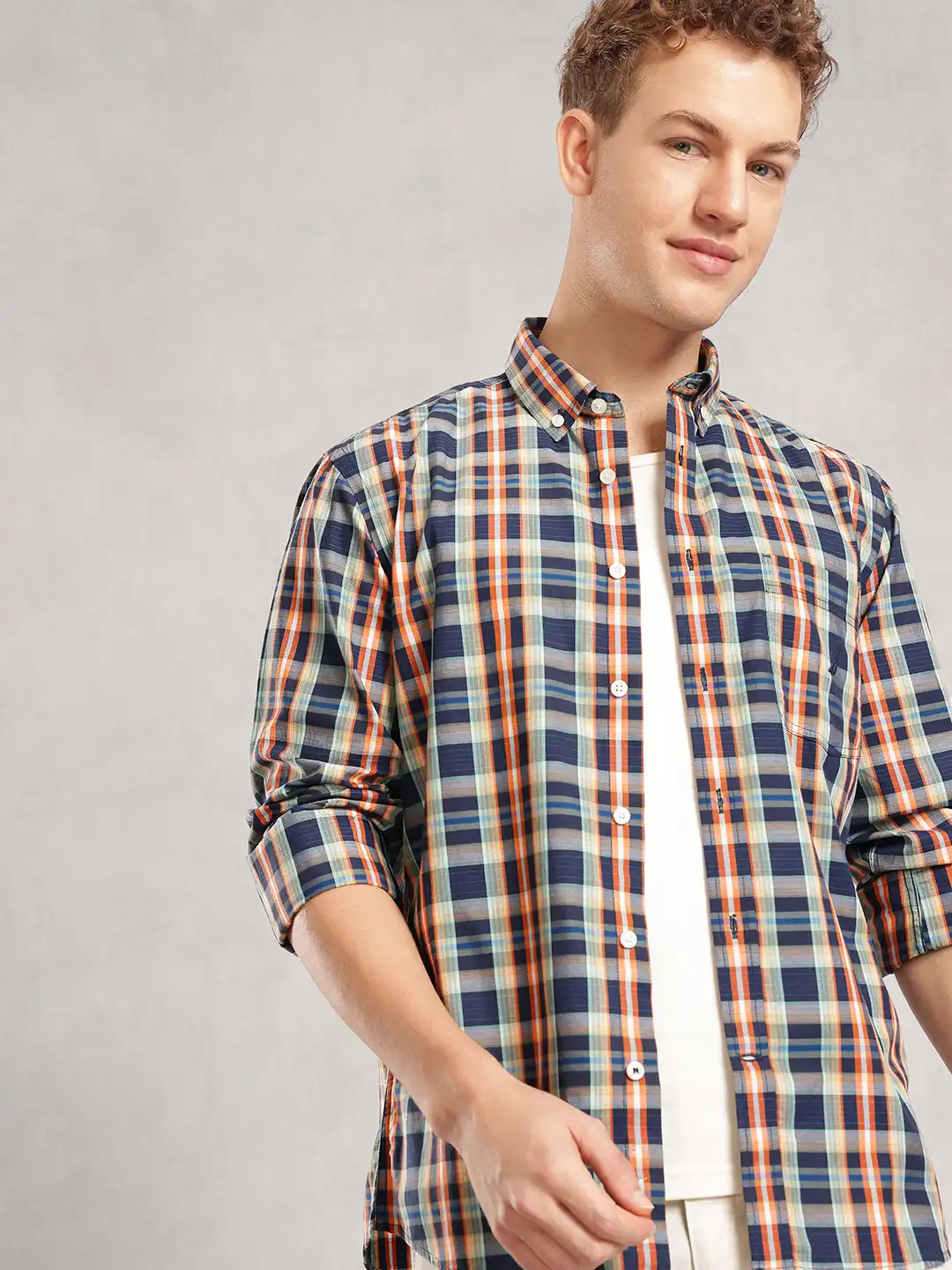 Buy Nautica Slim Fit Checked Pure Cotton Casual Shirt - Shirts for Men  33047643 | Myntra