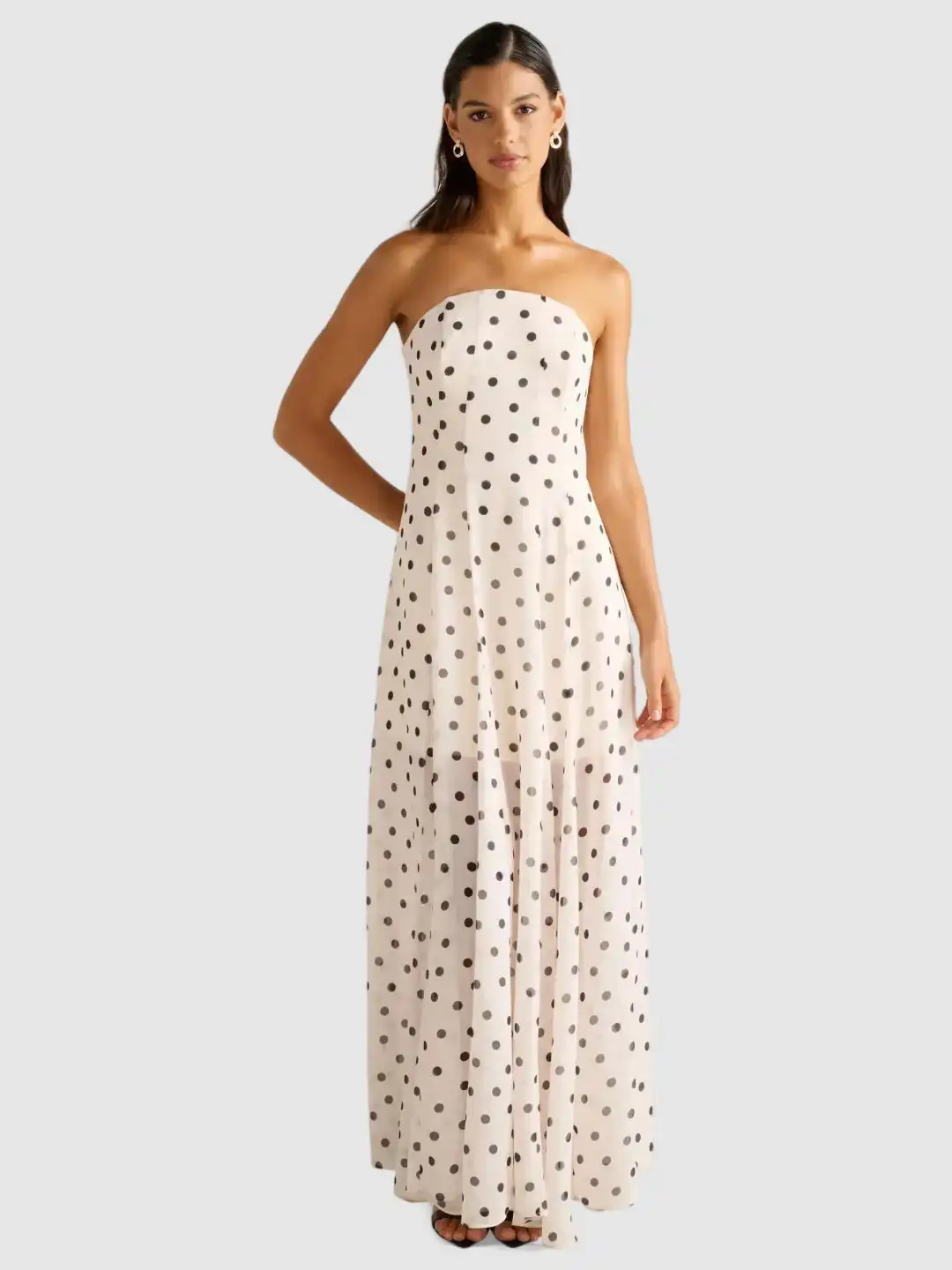 Buy Forever New Polka Dot Print Off-Shoulder Maxi Dress - Dresses for Women  36402047 | Myntra