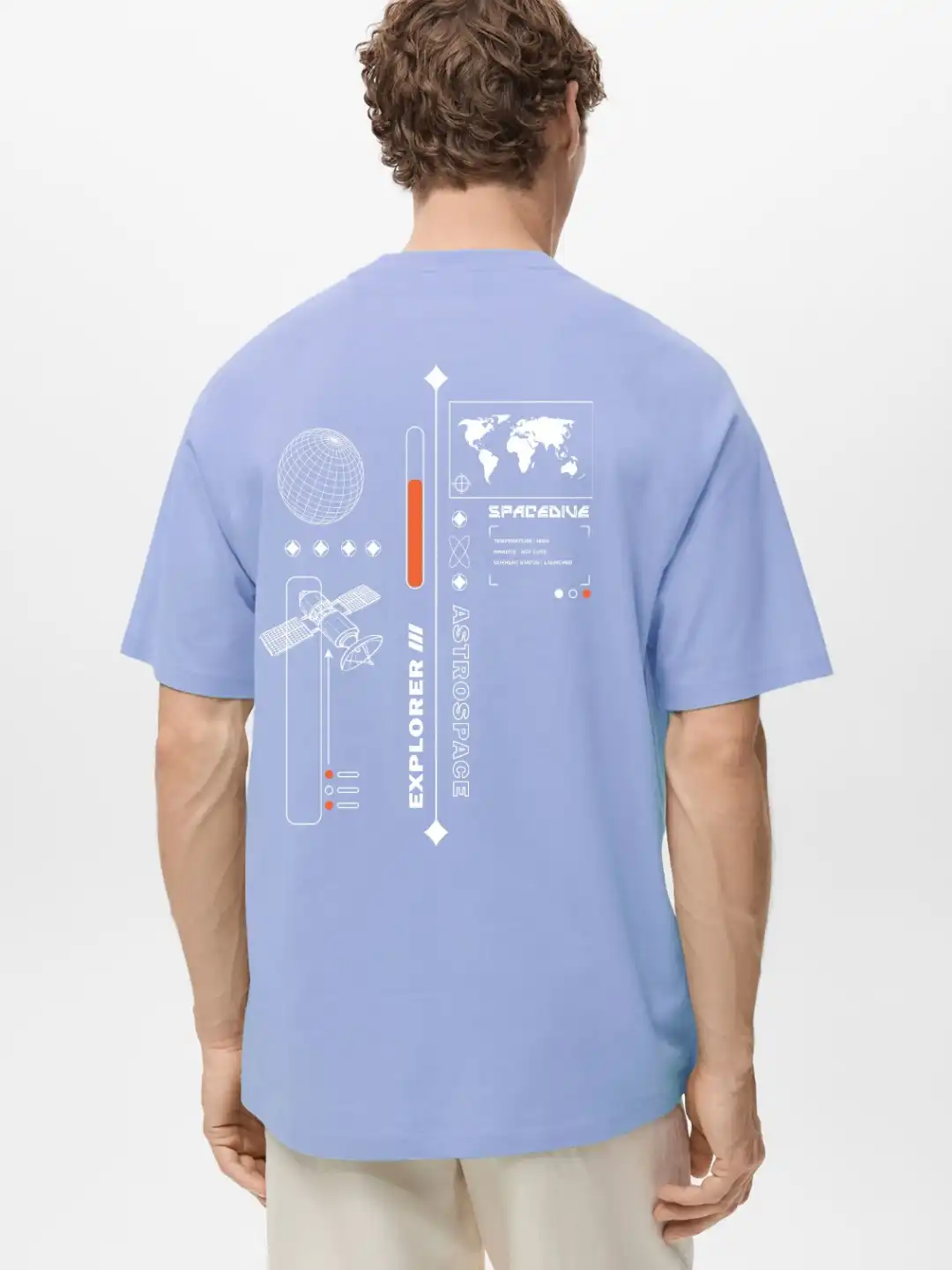 Buy Lavender Graphic Printed Oversized Cotton T-shirt - Tshirts