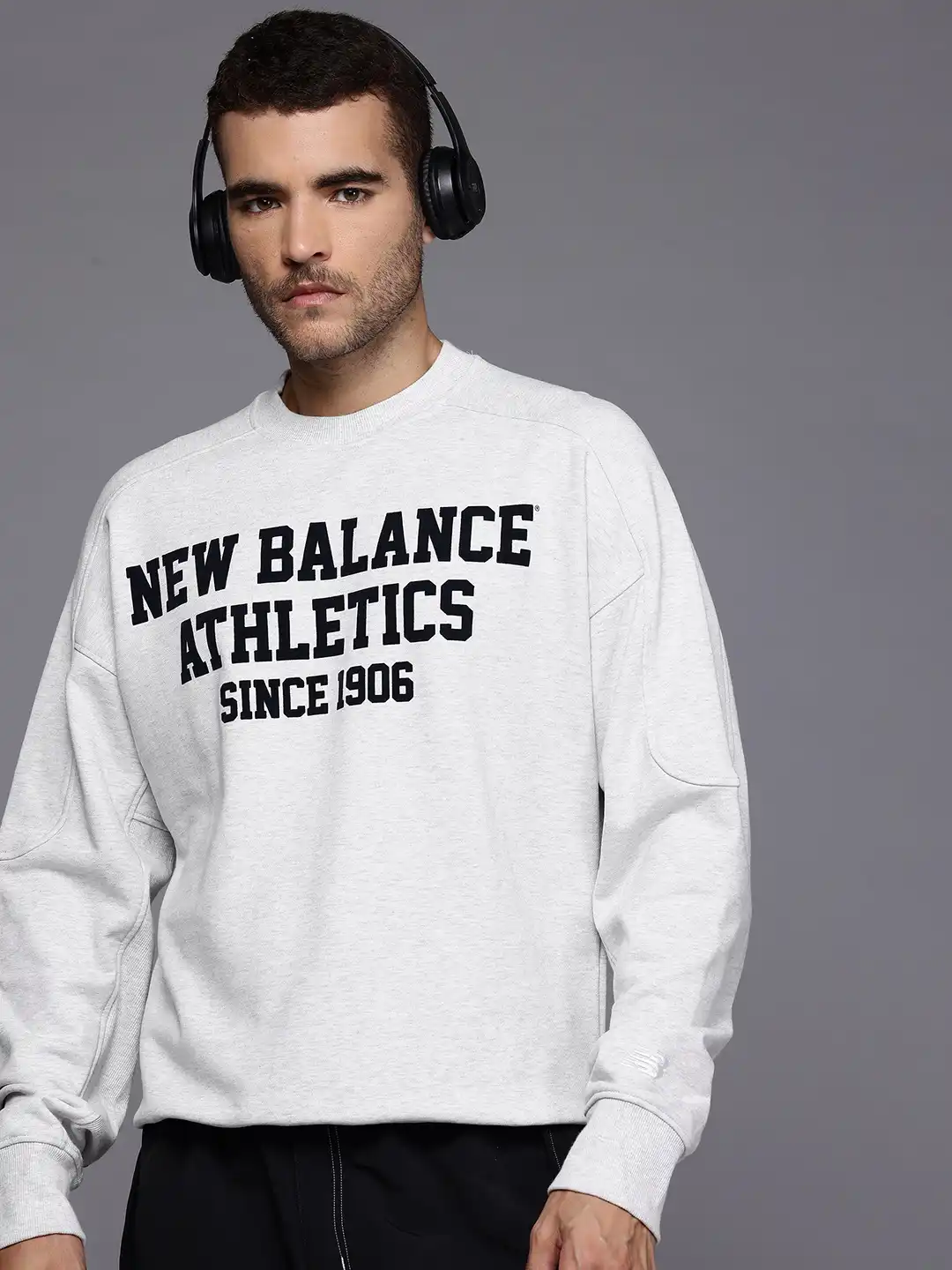 Novel Core BRAIN LAND トレーナー Basic Buy New Balance Varsity French Terry Graphic Crew Printed