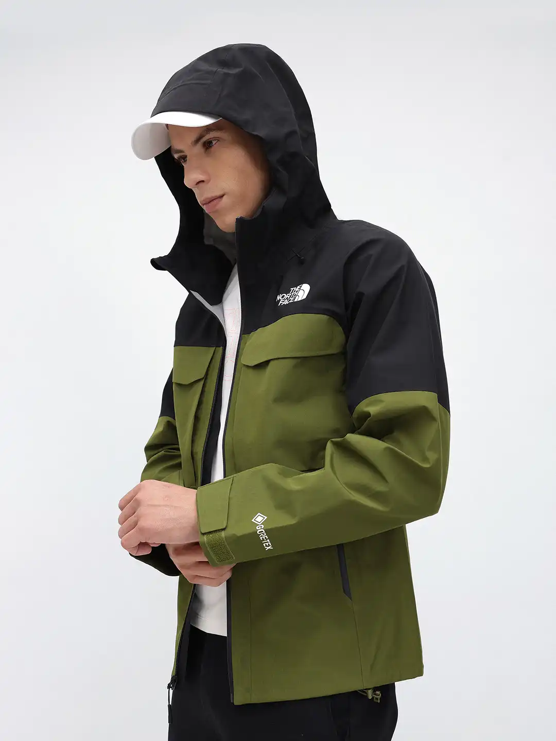 Buy The North Face Colourblocked Water Resistant Hooded Jacket