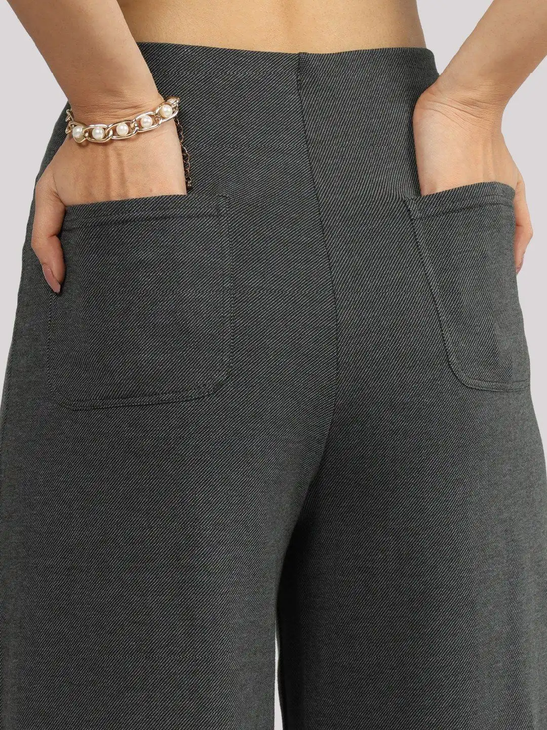 Buy Blissclub Work-To-Wine Twill Wide Dart Pants - Trousers for