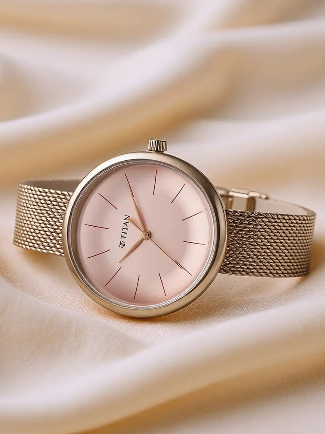 Buy Titan Slimline Quartz Analog With Pink Dial Watch For Women