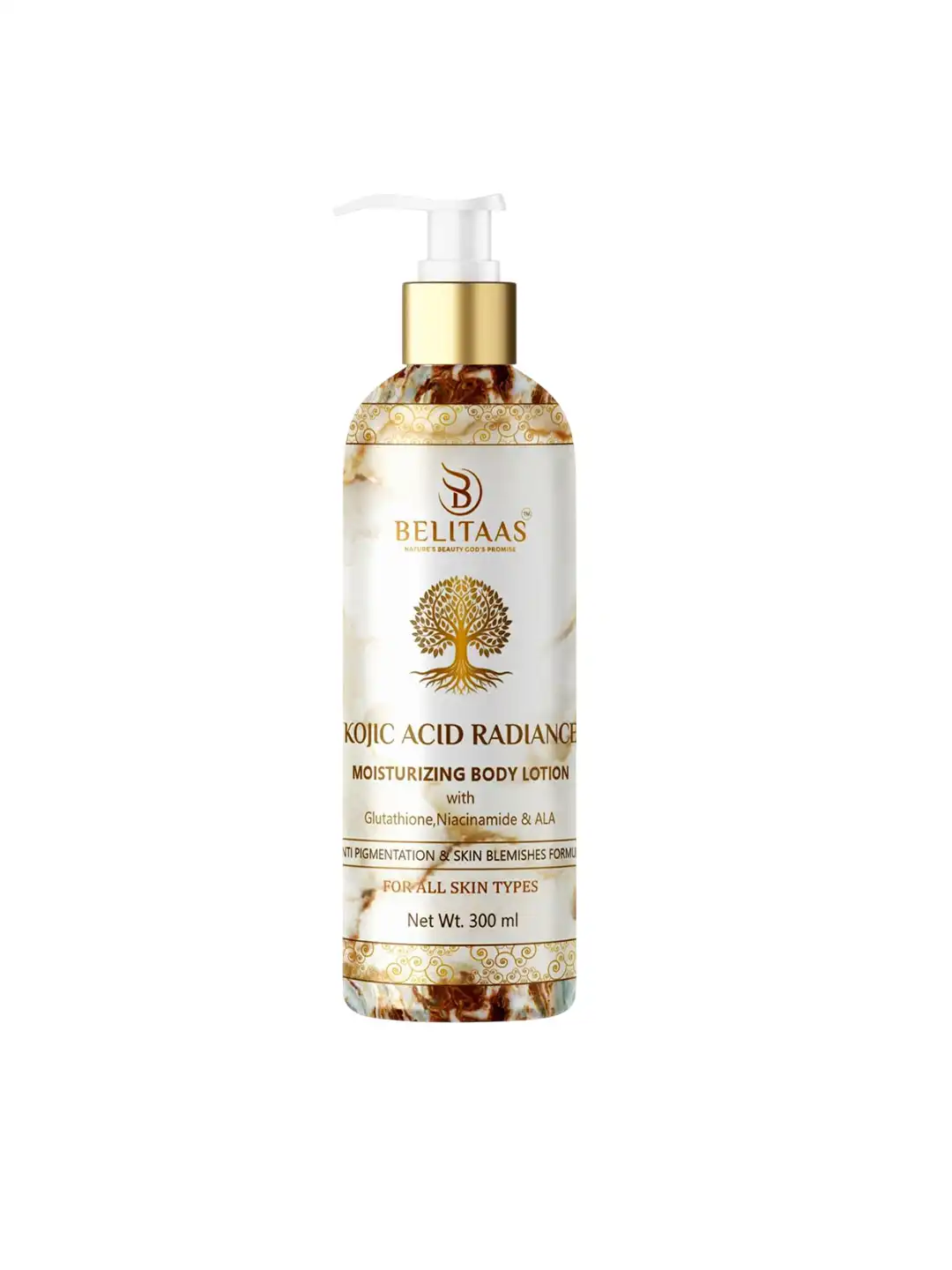 Buy Belitaas Kojic Acid Moisturizing Body Lotion With Glutathione Niacinamide & ALA - 300ml - Body Cream and Lotion for Unisex 36527121
