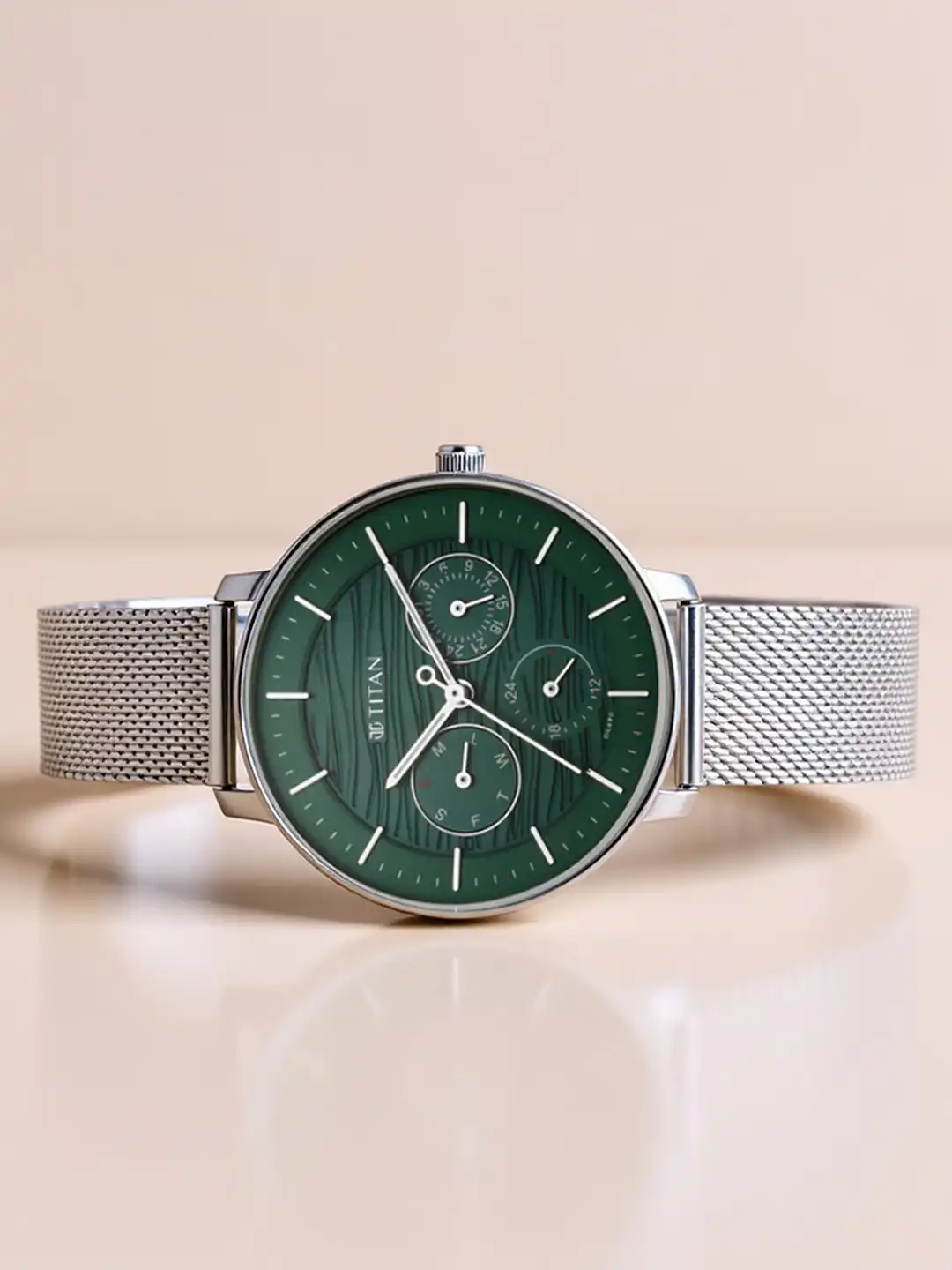 Buy Titan Workwear Multifunction Analog With Green Dial Watch For
