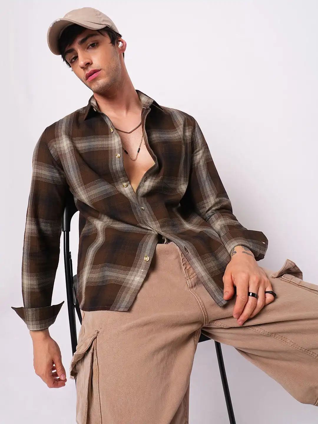 spiffy casual dress code Buy VASTRADO Classic Brunette Plaid Checked Slim Fit Cotton Shirt - Shirts for Men 36632430 semi casual dress code CLUB OUTFITS | REVOLVE Colour:Abstract Orange abstract design