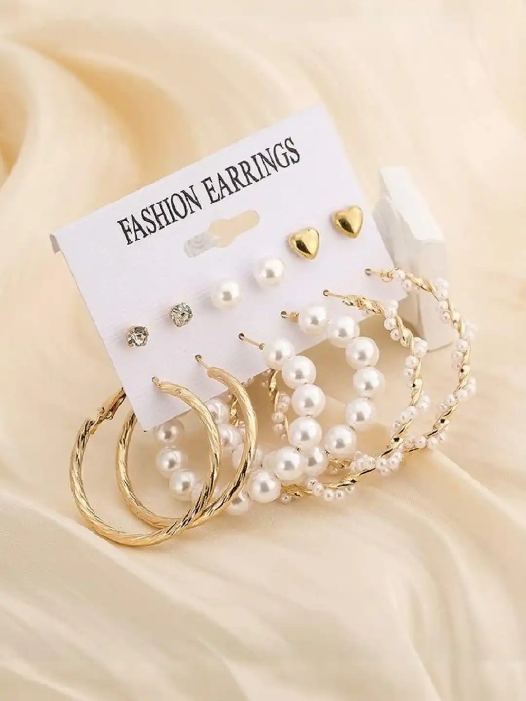 Buy TheVineGirl Alloy Pearls Hoop Earrings - Earrings for Women