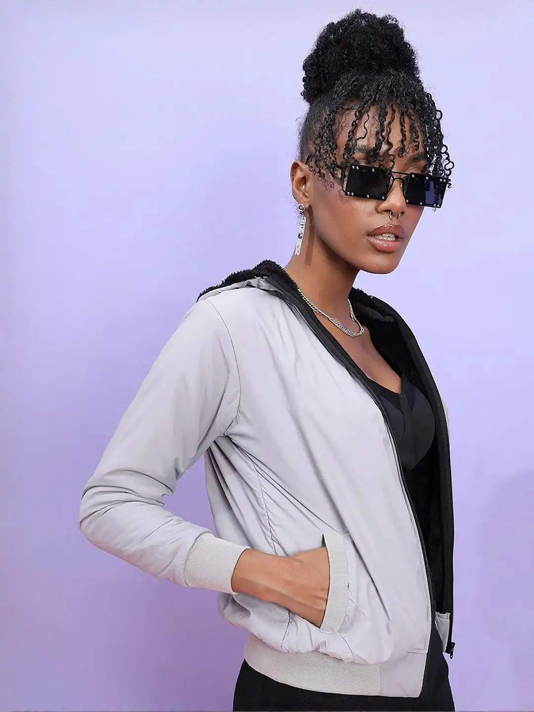 Buy PINACOLADA Hooded Open Front Jacket - Jackets for Women