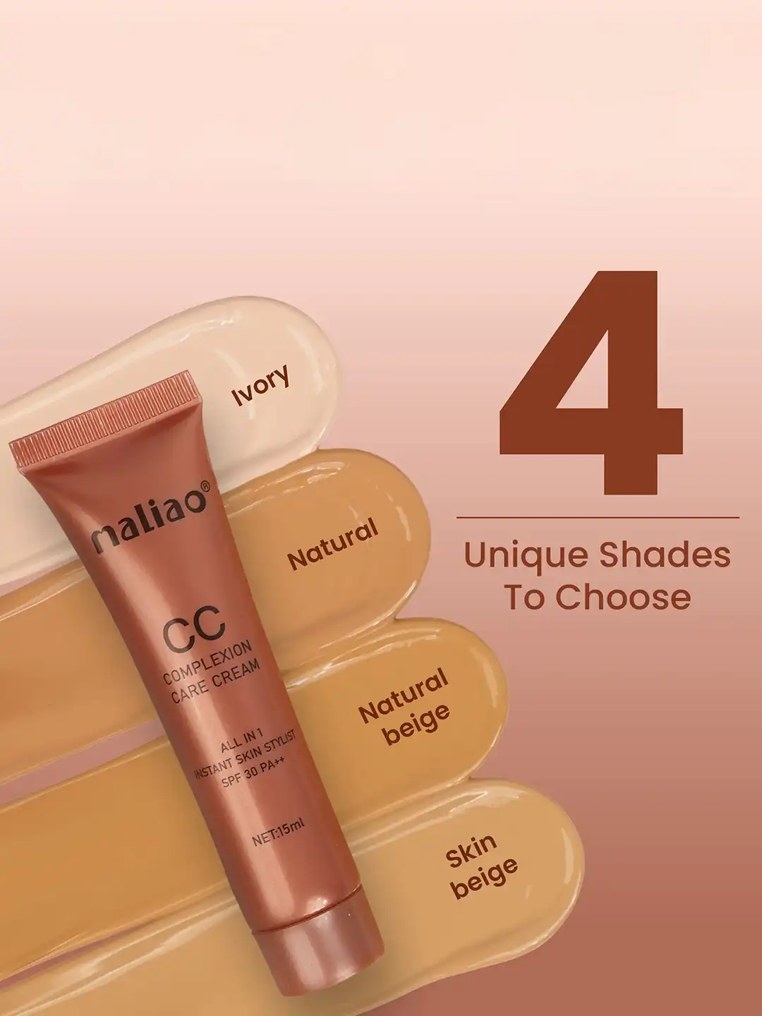 Buy Maliao CC Complexion Care Cream - 15 ml - Skin Beige Shade