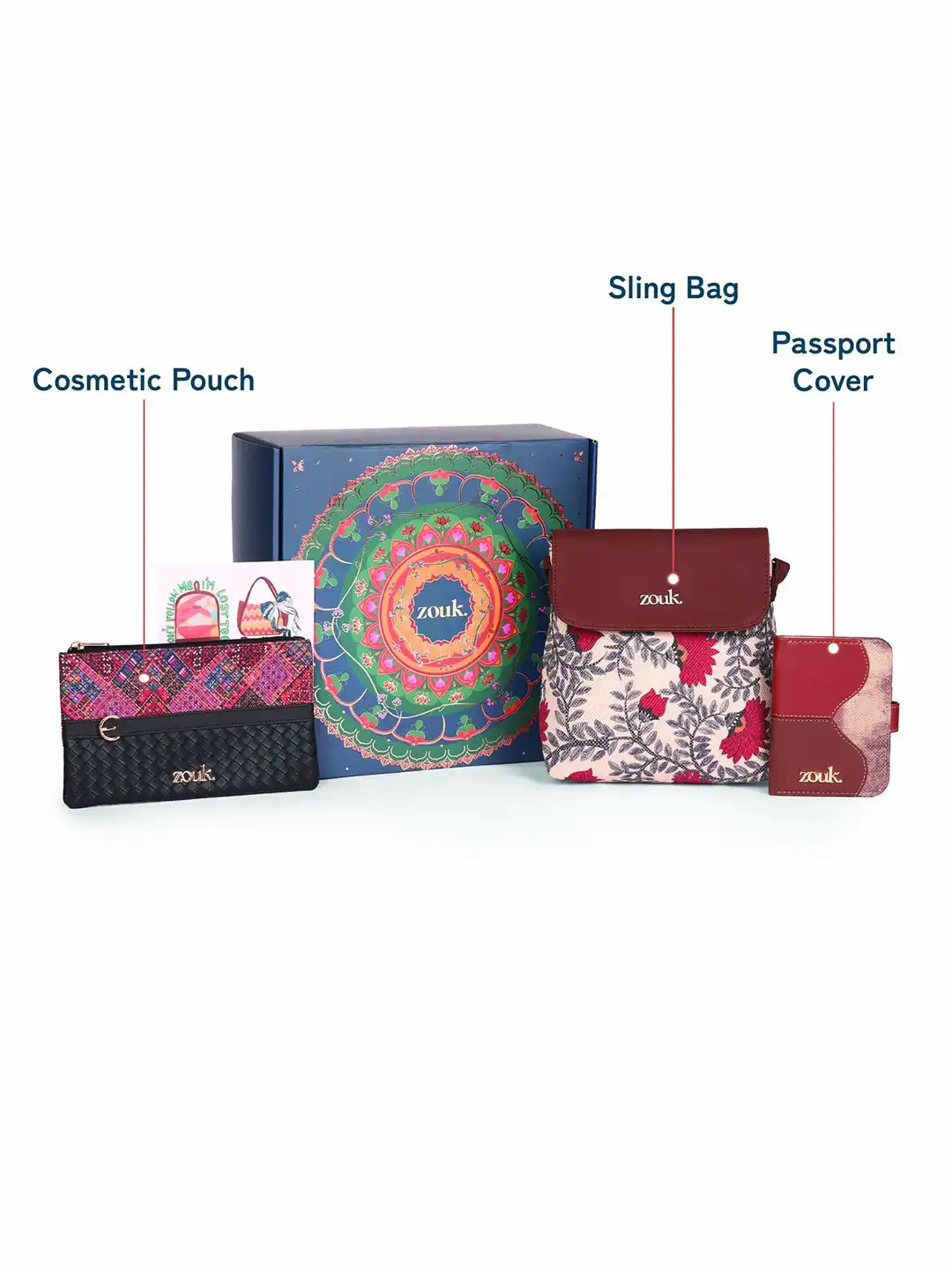 Buy ZOUK Mandala Getaway Floral Gift Box - Accessory Gift Set for