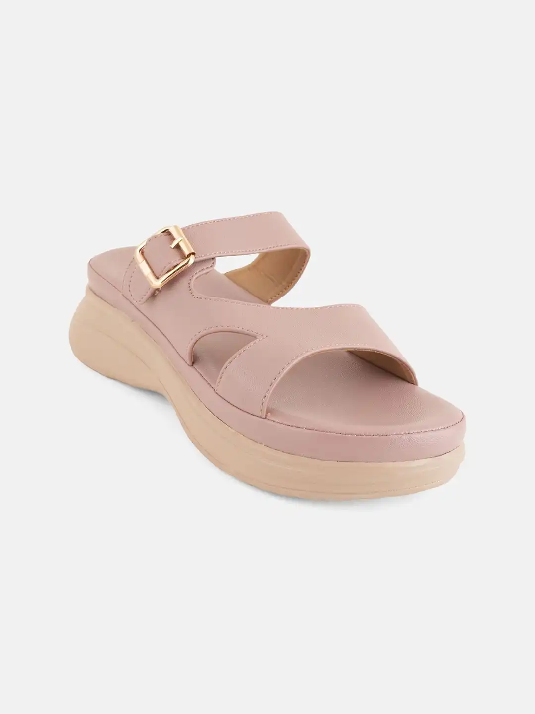Buy Roadster Women Open Toe Platform Sandals with Buckles - Heels
