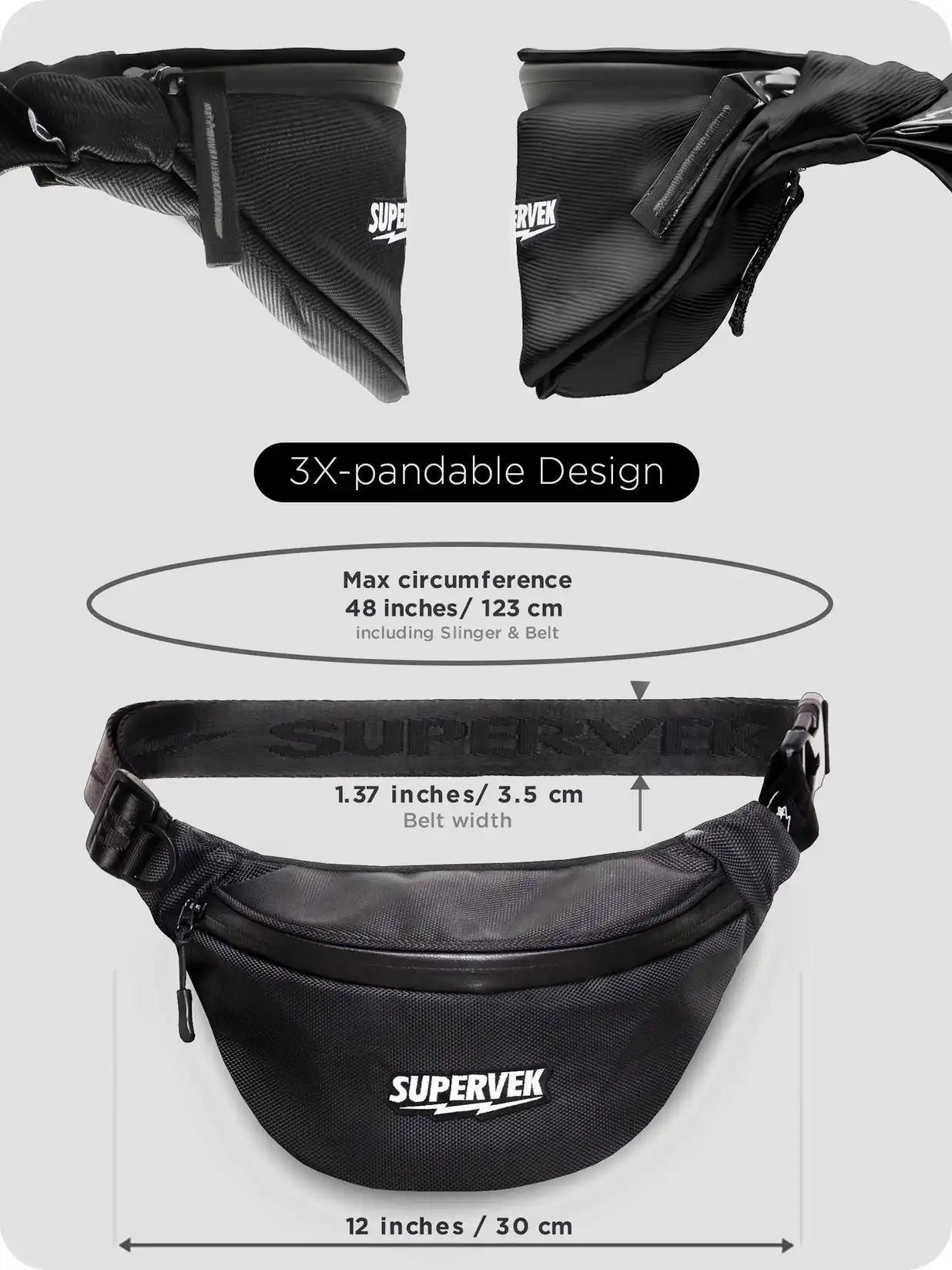 Buy SUPERVEK Unisex Travel Cross Body Waist Pouch Bag - Waist