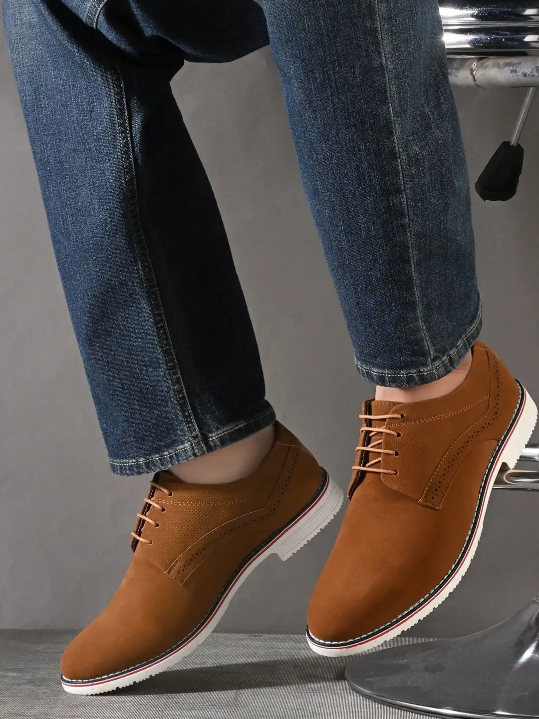 Buy The Roadster Lifestyle Co Men Round Toe Lightweight Lace-Ups