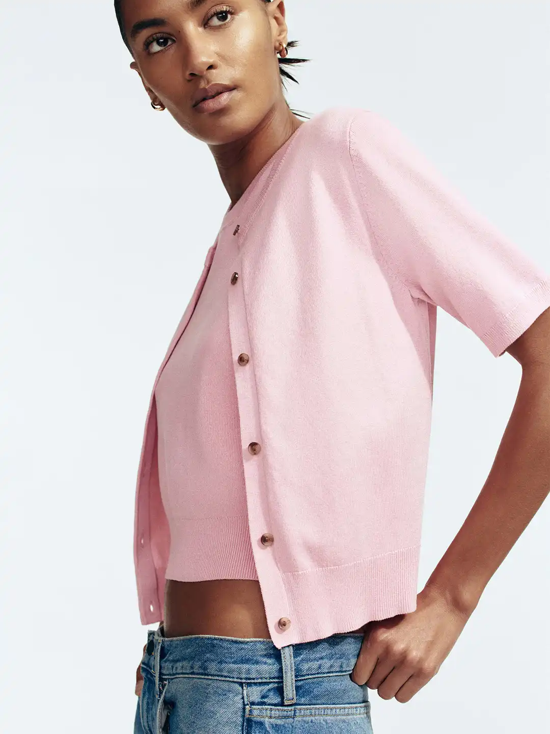 Buy H&M Short-Sleeved Cardigan - Sweaters for Women 38225099 | Myntra