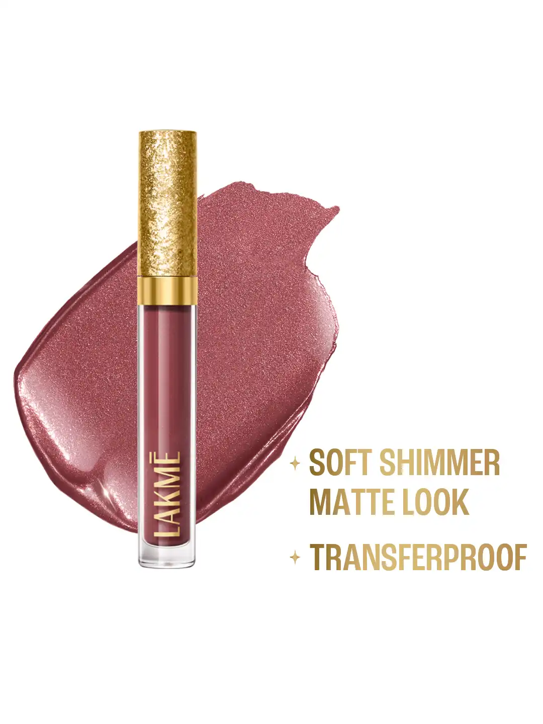 Buy Lakme Be-Jewel Shimmer Matte Finish Lip Liquid 3.5ml - Iced