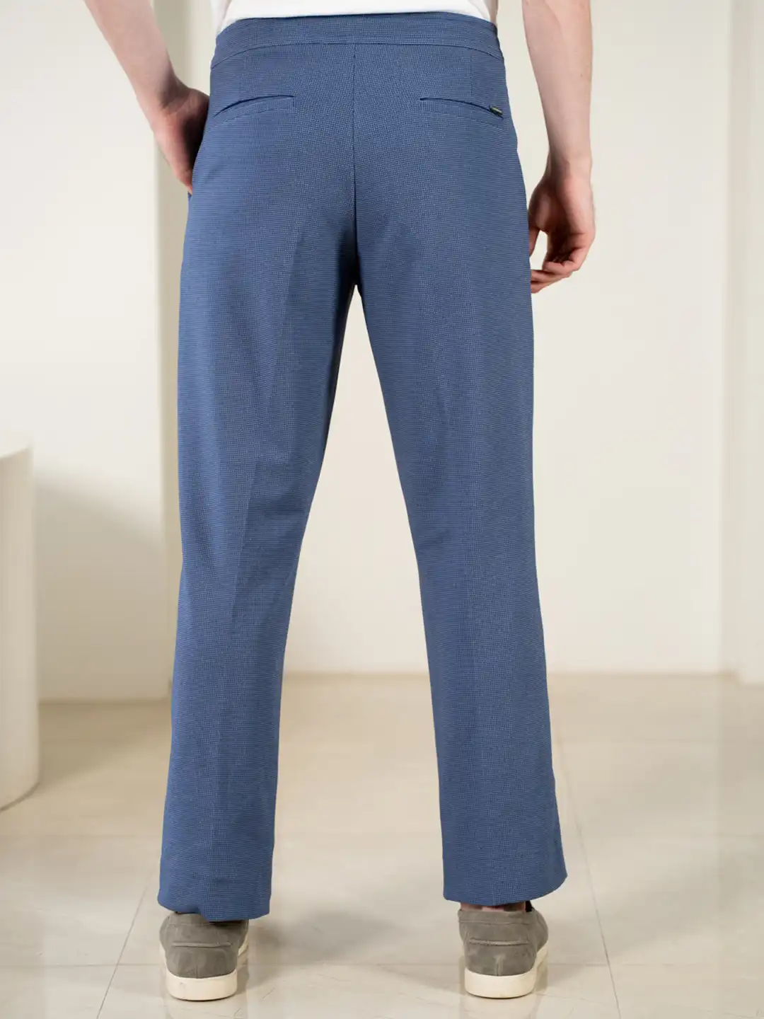 Buy The Pant Project Men Kai Blue Relaxed Fit Power-Stretch