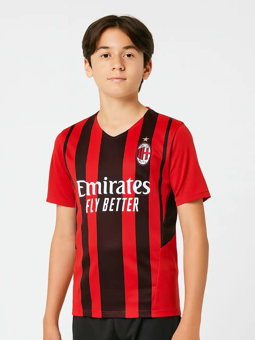 Buy dostitch Boys Red AC Milan Ibrahimovic #11 Football Jersey T Buy dostitch Boys Red AC Milan Ibrahimovic #11 Football Jersey T