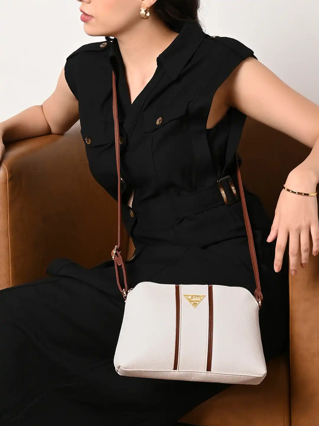 Buy Lavie Signature Women's Georgia Small Sling Bag - Handbags for