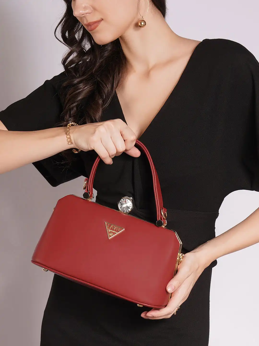 Buy Lavie Signature Women's Colorado Frame Small Satchel Handbag
