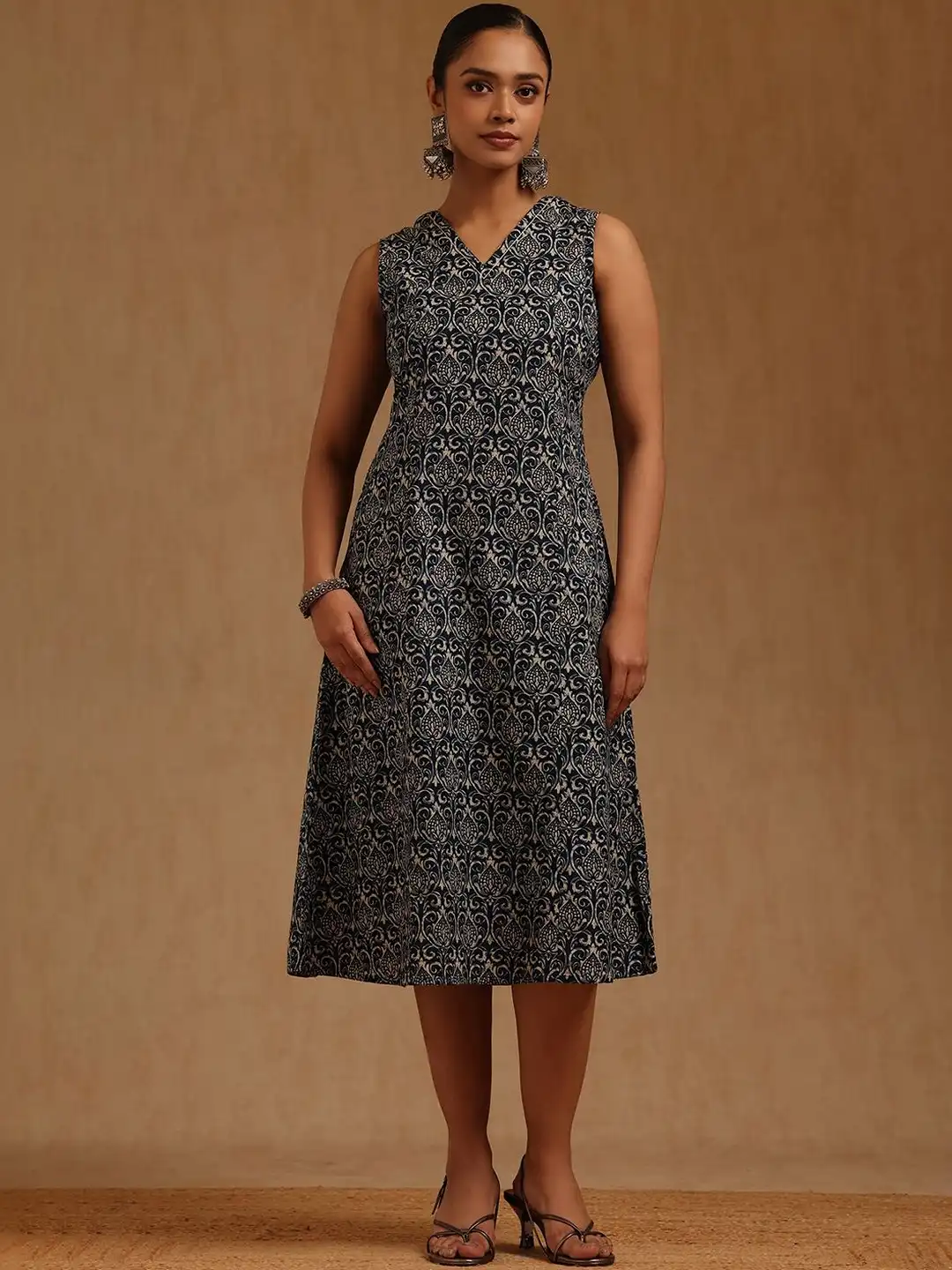 Soch Brand Soch Ethnic Dresses Buy Soch Ethnic Motif Printed Cotton A-Line Ethnic Dress Ethnic