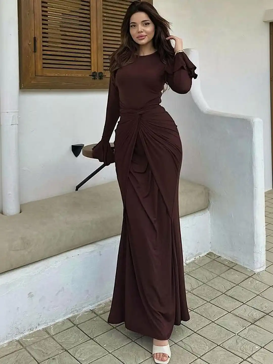 Buy LULU & SKY Bodycon Maxi Dress - Dresses for Women 38878289 | Myntra