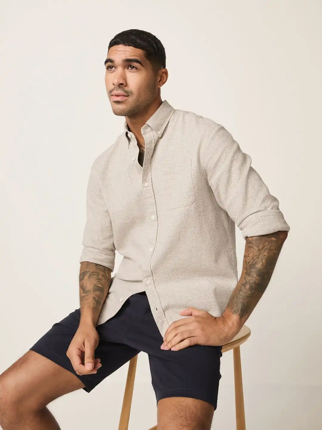 Buy NEXT Cotton Linen Casual Shirt - Shirts for Men 38422456 | Myntra