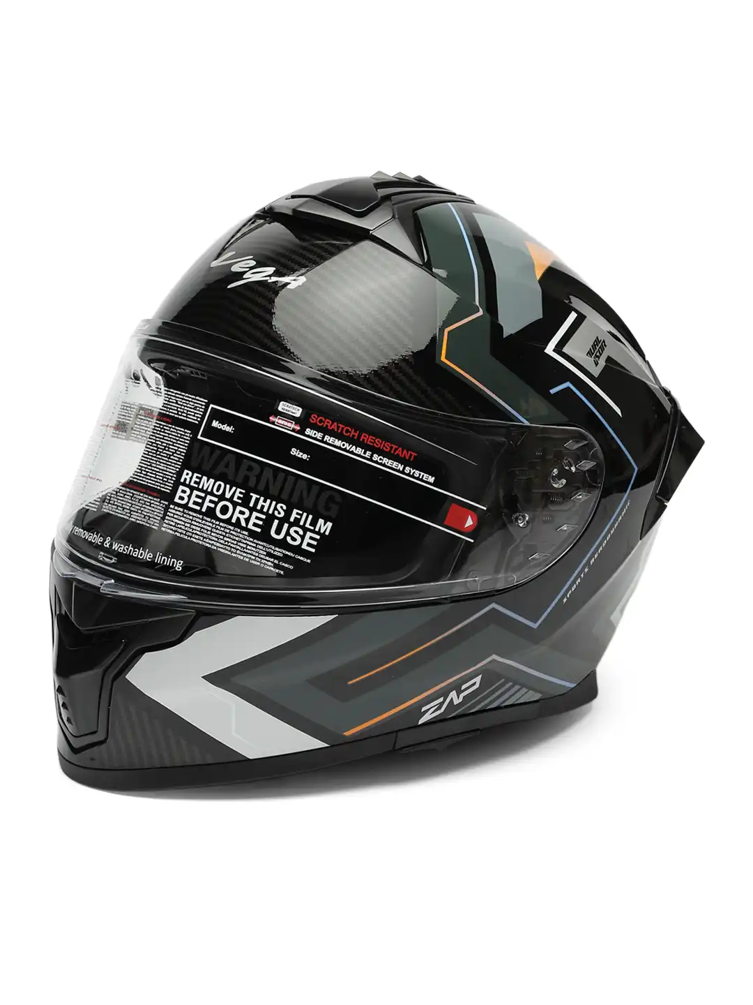 Buy Vega Zap Explore D/V ISI and DOT Certified Full Face Helmet