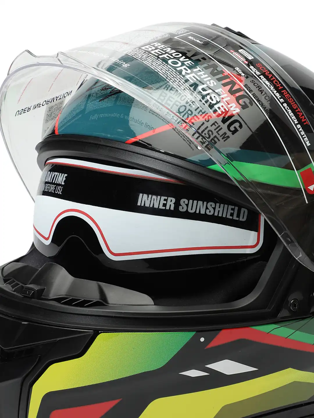 Buy VEGA Zap Volt D/V ISI and DOT Certified Full Face Helmet