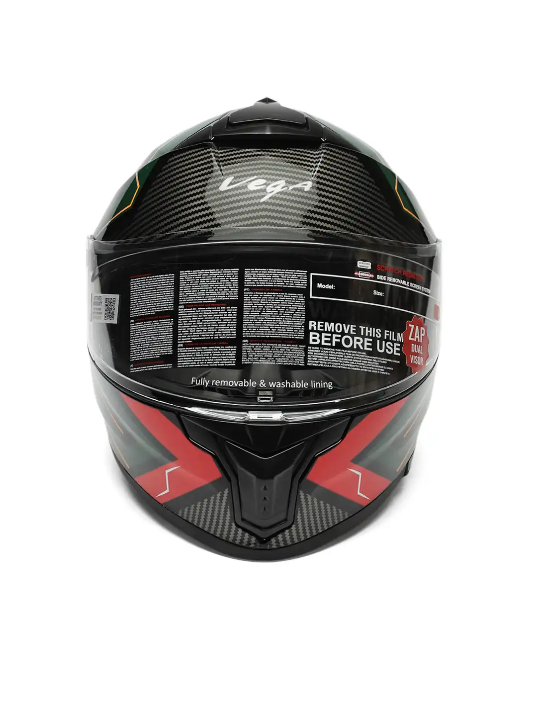 Buy VEGA Zap Explore D/V ISI and DOT Certified Full Face Helmet