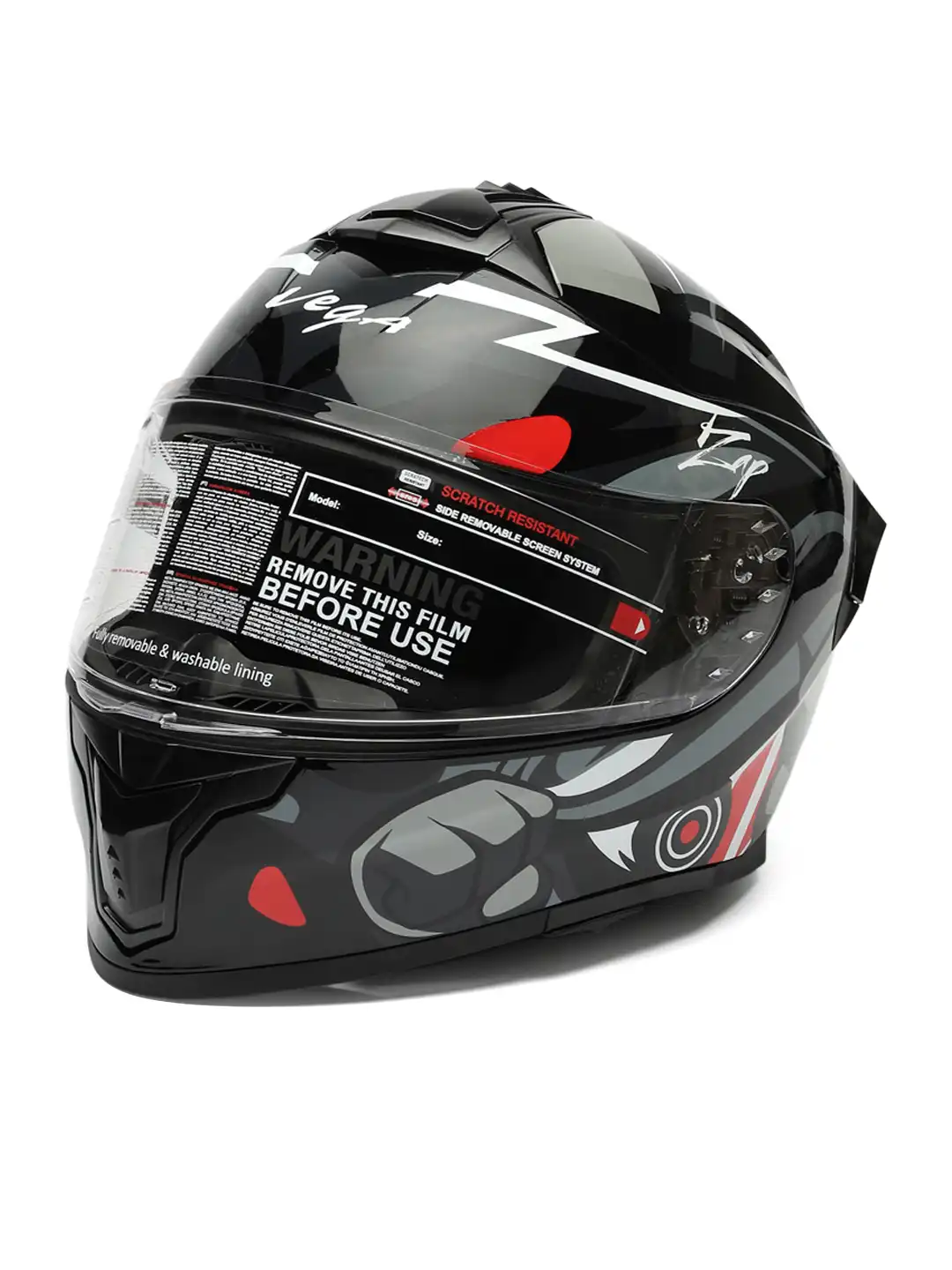 Buy VEGA Zap Dude D/V ISI and DOT Certified Full Face Helmet
