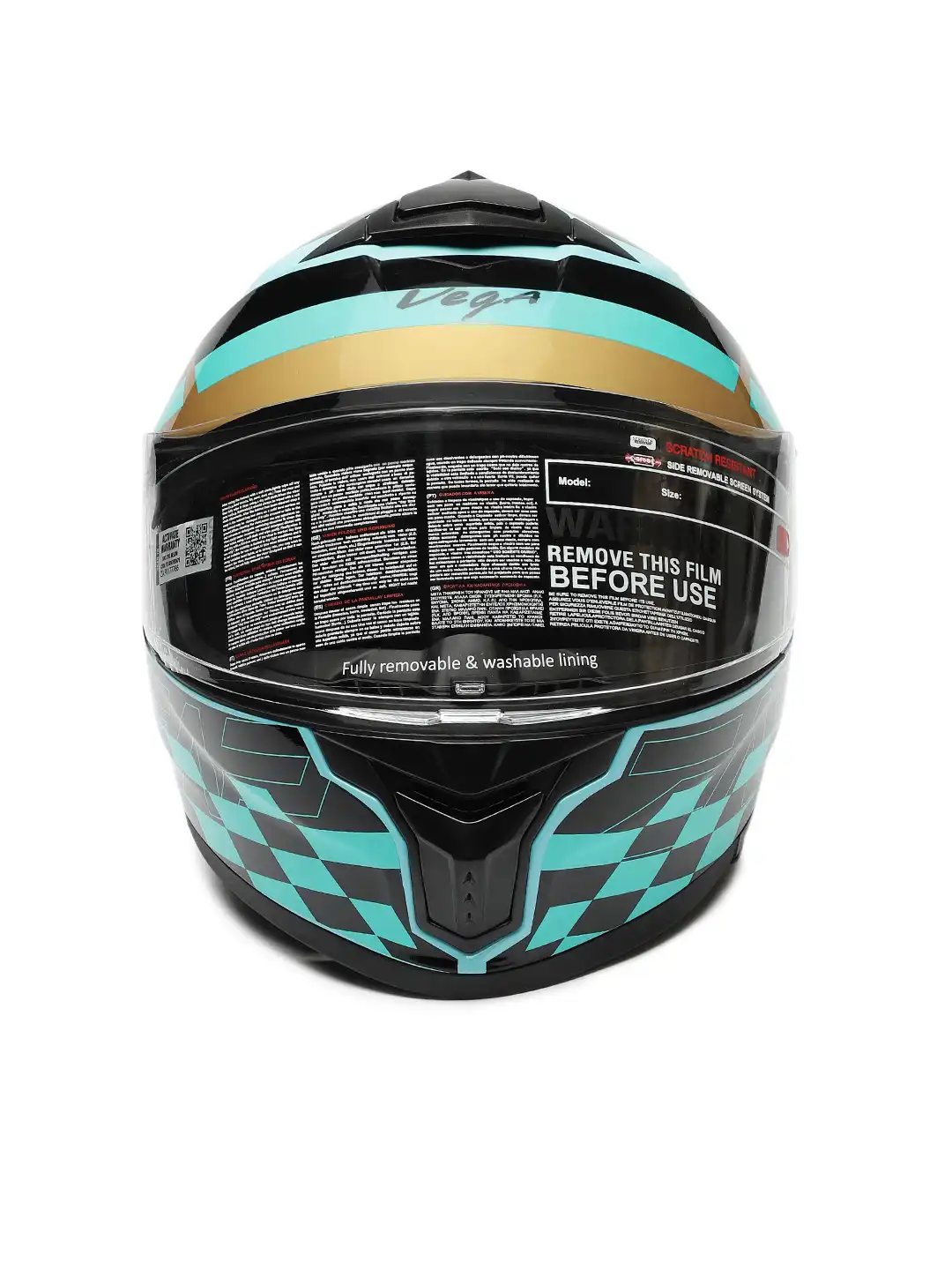 HEAD SPORTS WEAR 華やか花柄　11号 Buy VEGA Zap DV Alliance ISI and DOT Certified Full Face Helmet