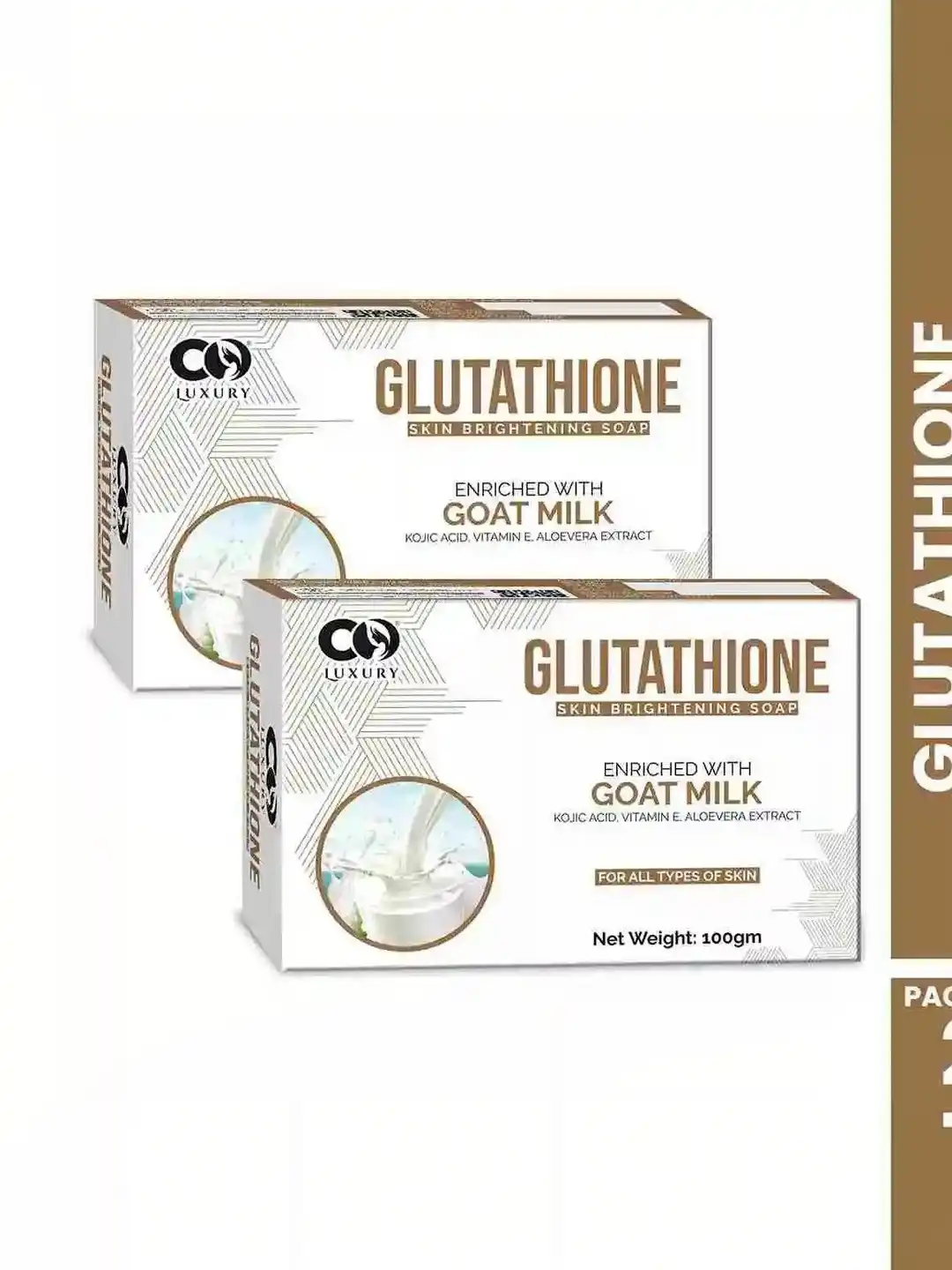 Buy CO LUXURY Set Of 2 Glutathione Goat Milk Soap For Nourishment - 100 g  Each - Soap for Unisex 38406833