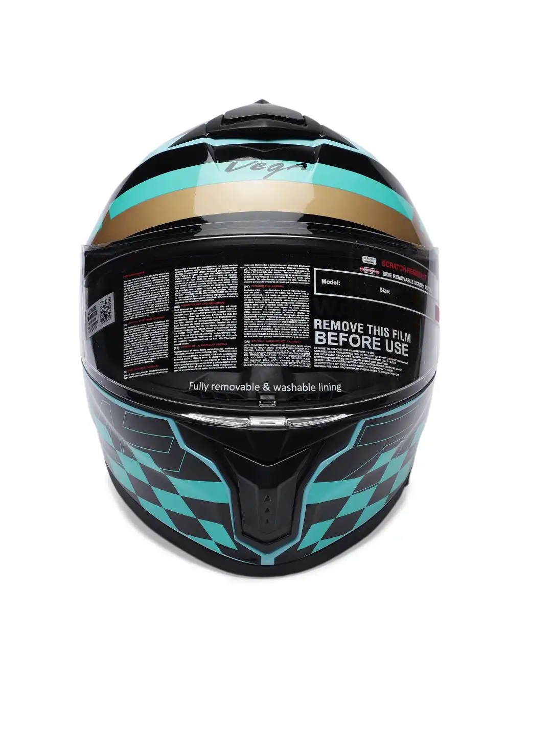 Buy VEGA Zap DV Alliance ISI and DOT Certified Full Face Helmet