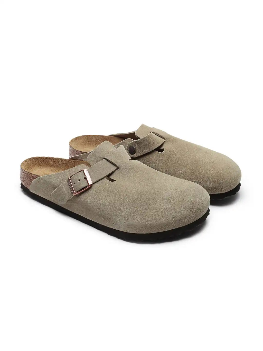 Buy Birkenstock Boston Unisex Narrow Width Beige Leather Sandal