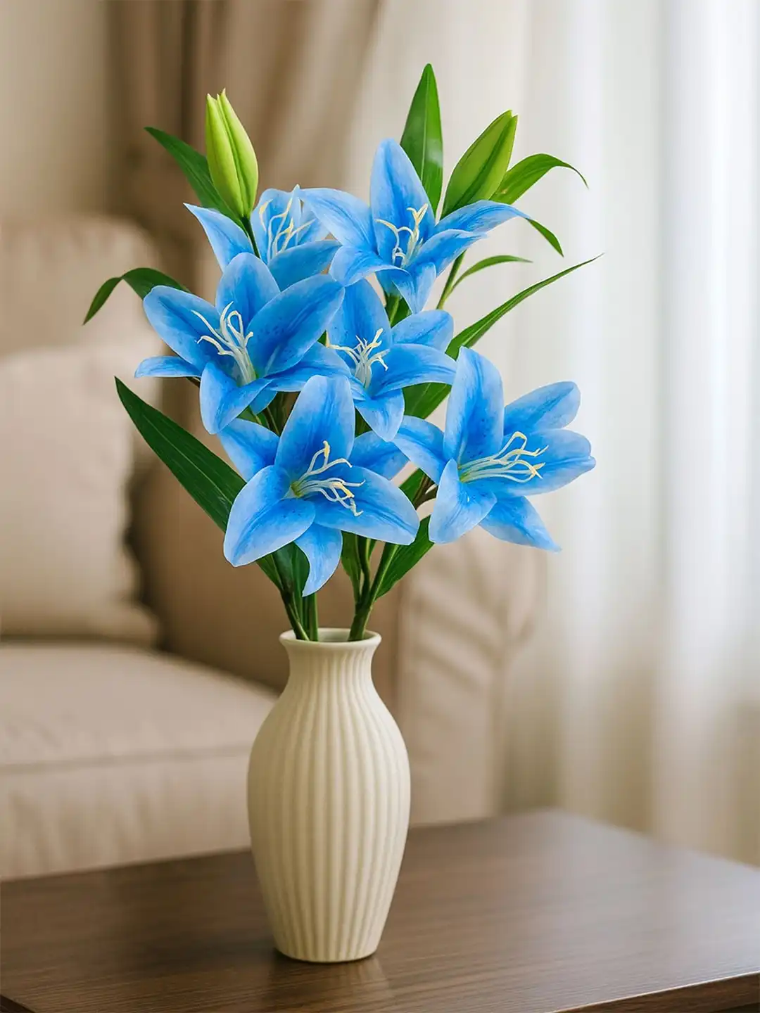 bluelily1101様 ご確認用 Buy ARTSY Blue Lily Artificial Flower - Artificial Flowers and