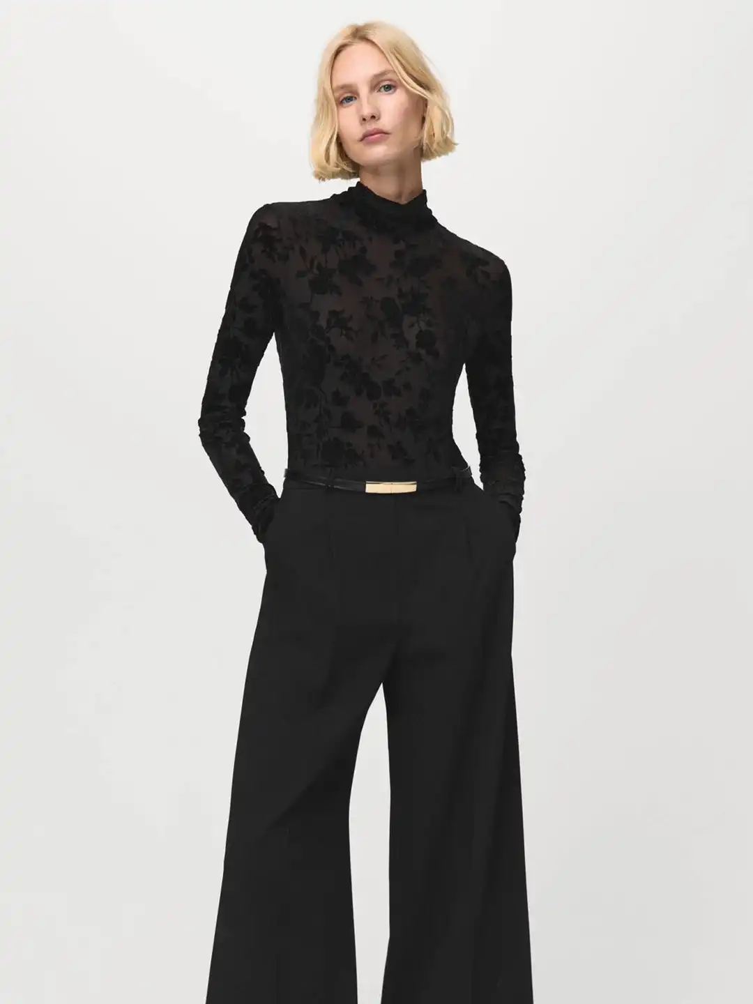 Buy MANGO Floral Jacquard Basic Jumpsuit - Jumpsuit for Women