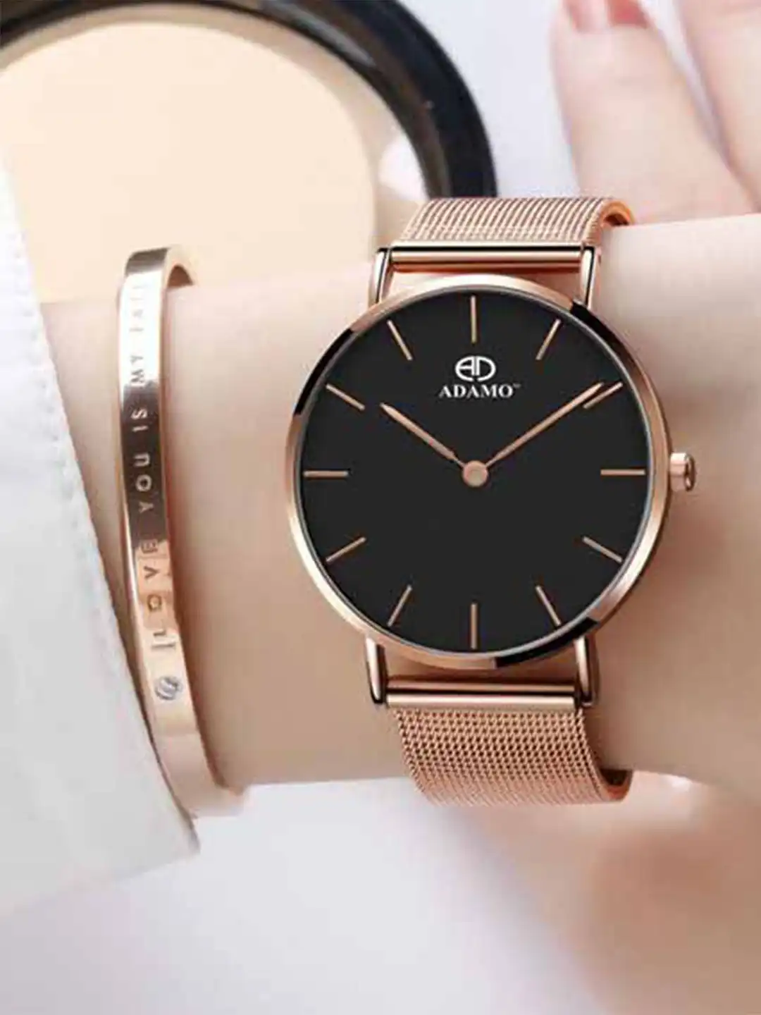 adamo stainless steel bracelet led watch online shop