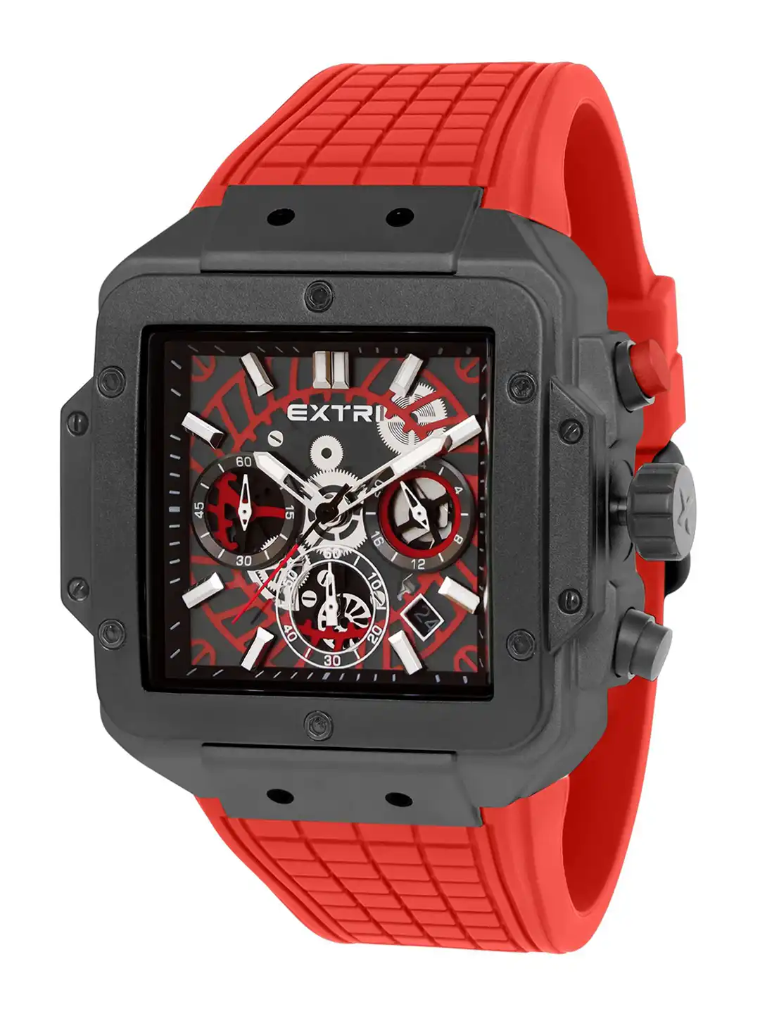 Buy EXTRI Men Printed Dial & Straps Analogue Watch X6097-H