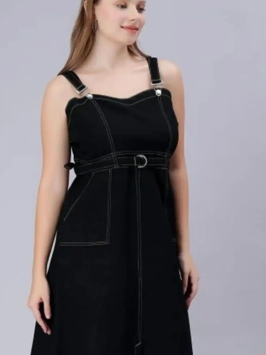 Buy Codaisy Denim Pinafore Dress - Dresses for Women 32765911 | Myntra