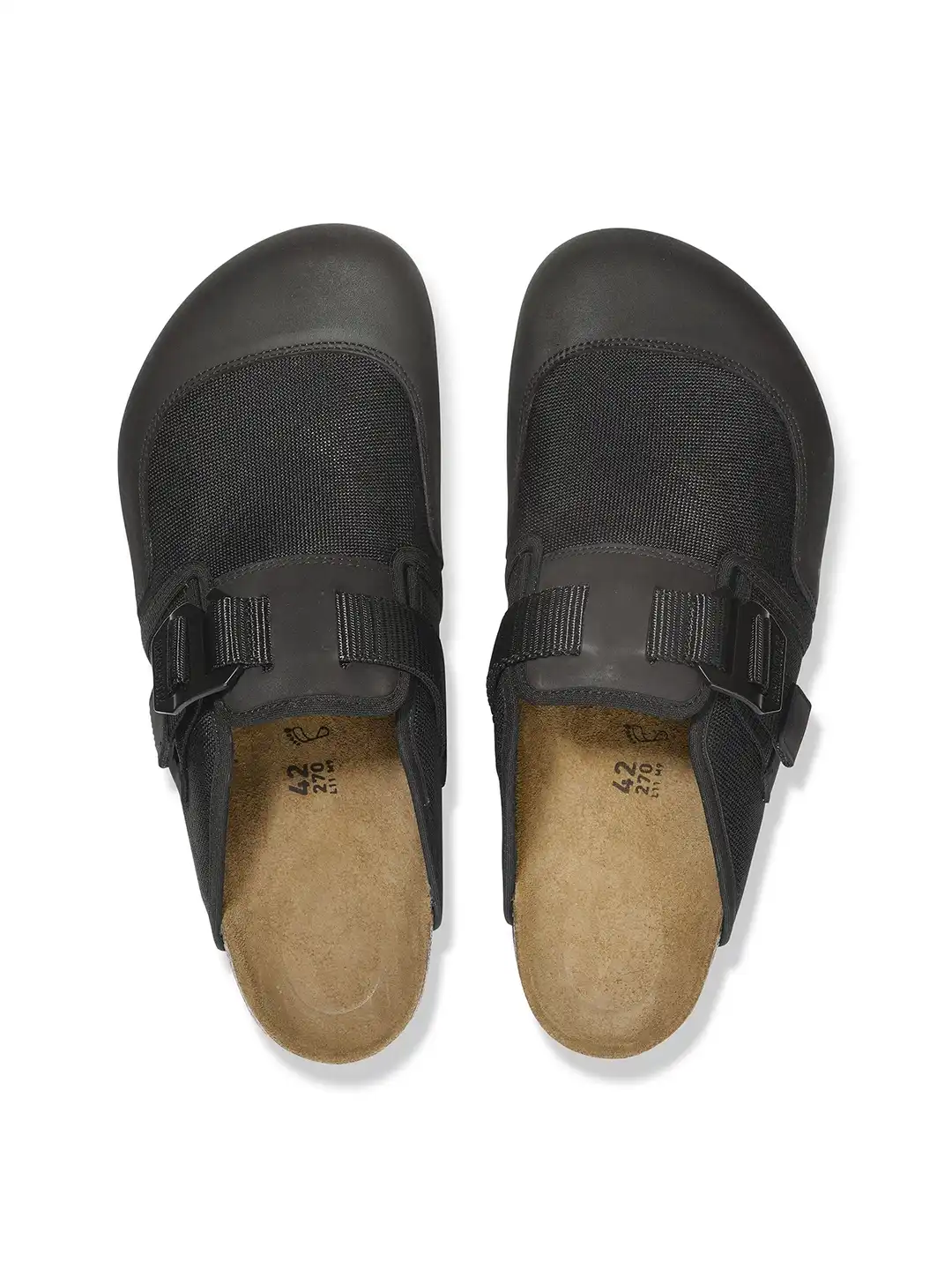 Buy Birkenstock Boston Unisex Regular Width Black Textile & Others