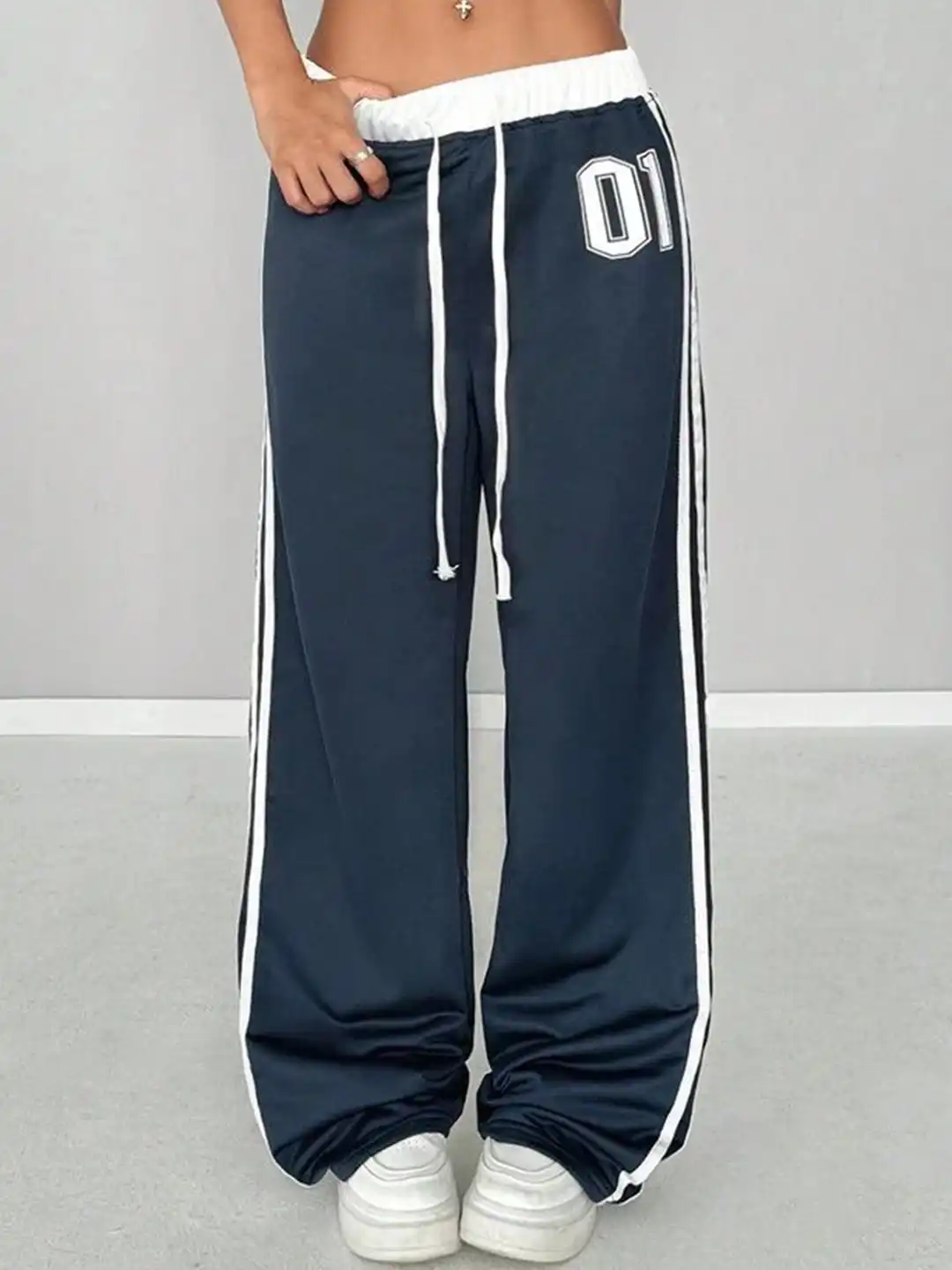 Buy The Roadster Lifestyle Co Women High-Rise Loose-Fit Track Pant