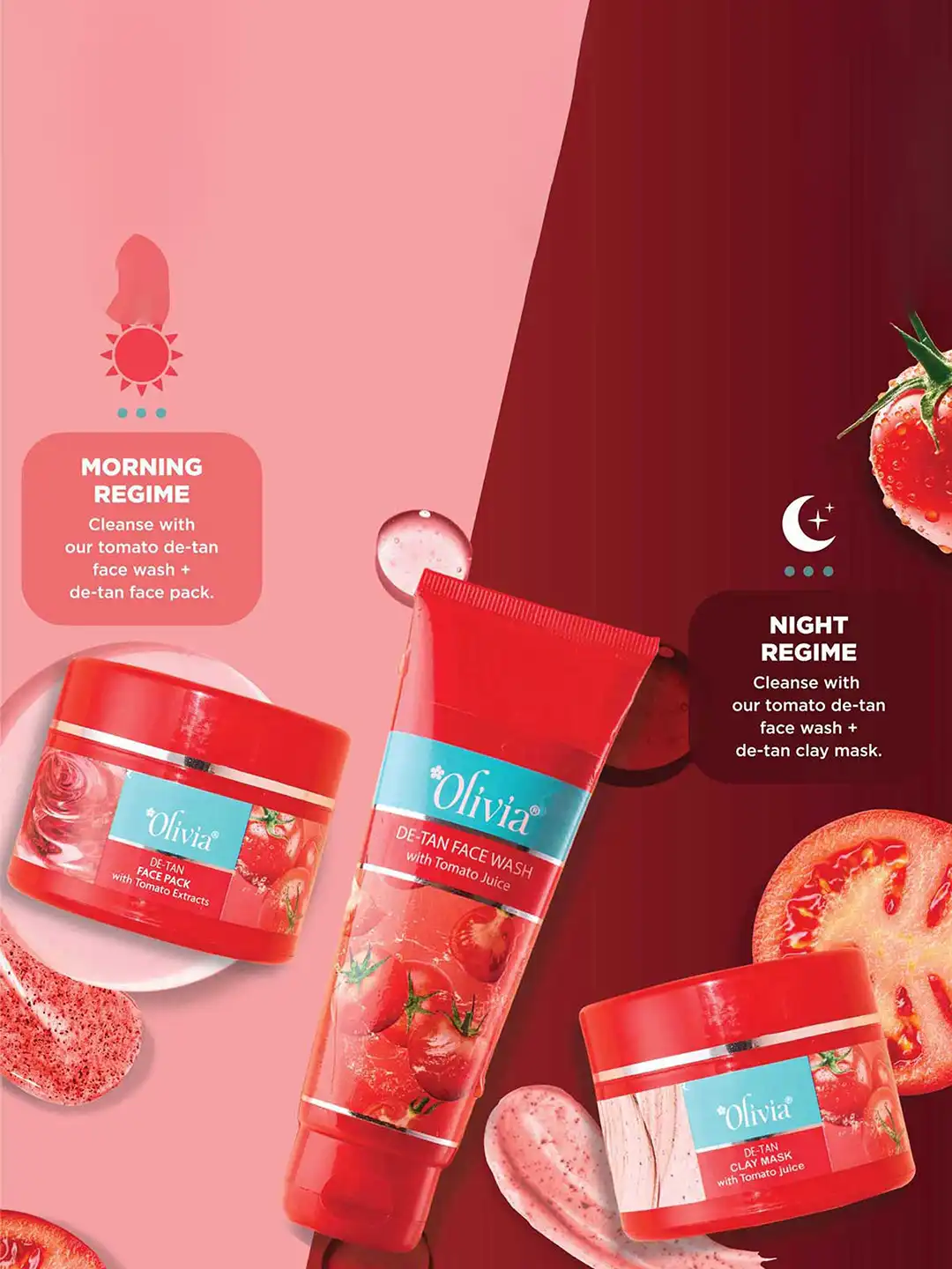Buy Olivia Tamoto Detan Face Wash , Face Pack & Clay Mask Set of 3