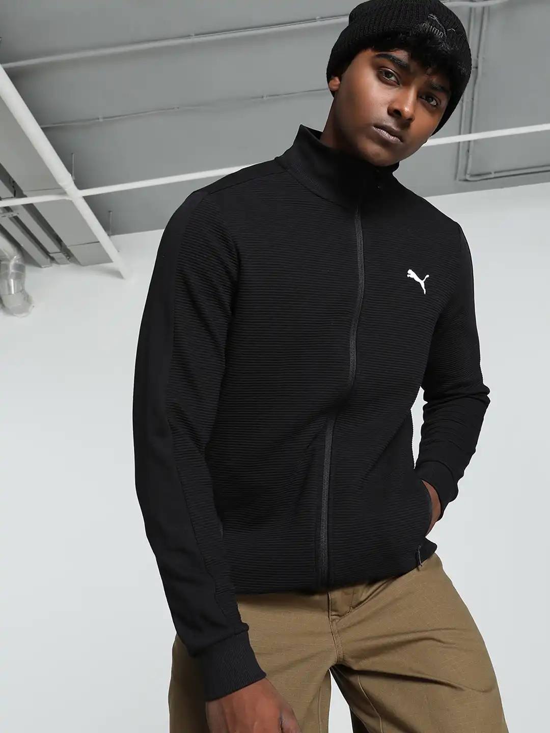 Buy Puma Ottoman Men Full Zip Slim Fit Sweat Jacket - Jackets for